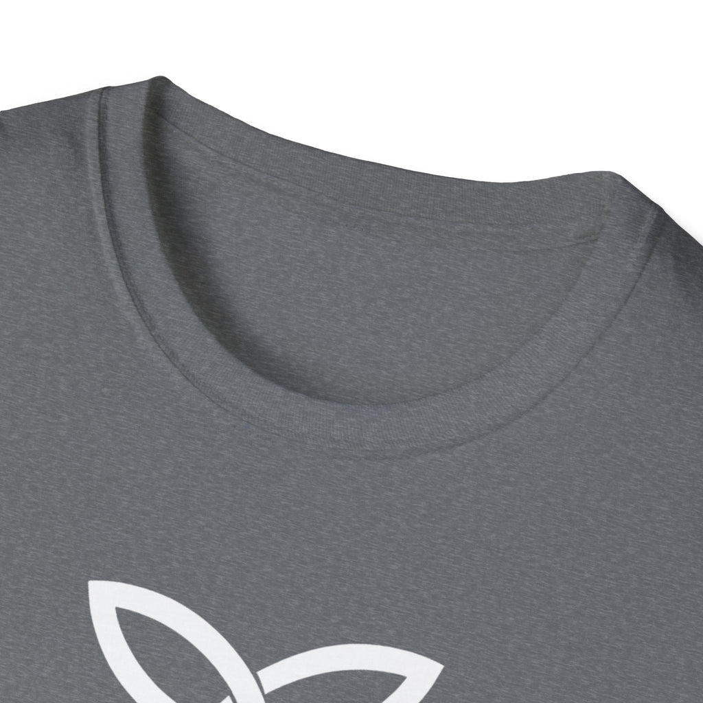 White Frankish Cross Graphic Softstyle Cotton T-Shirt