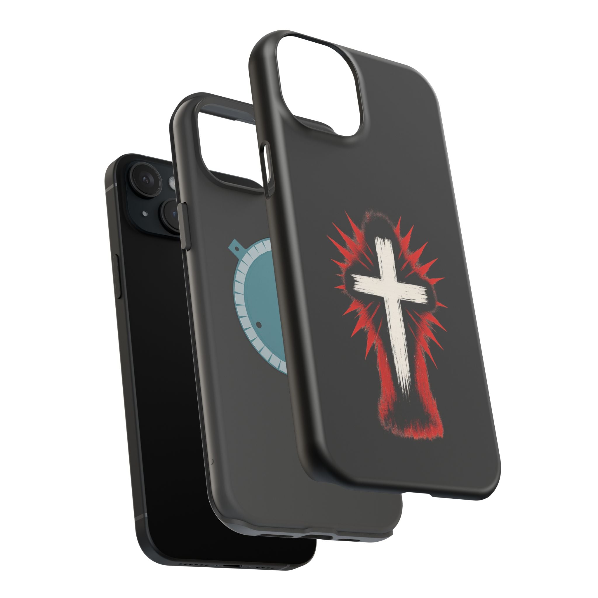 Crucifix Magnetic Impact Resistant Phone Case