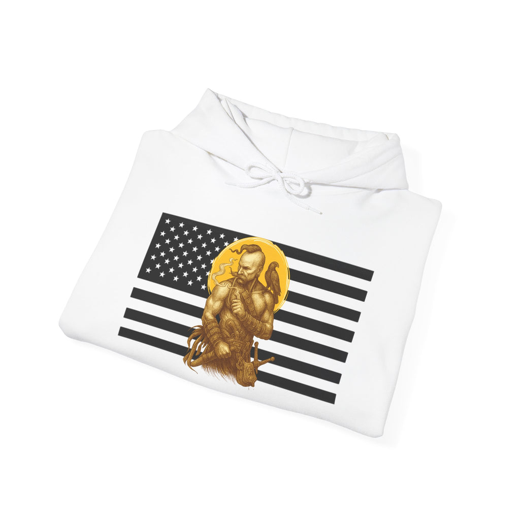 American Cossack Graphic Only Pull Over Hoodie Sweatshirt