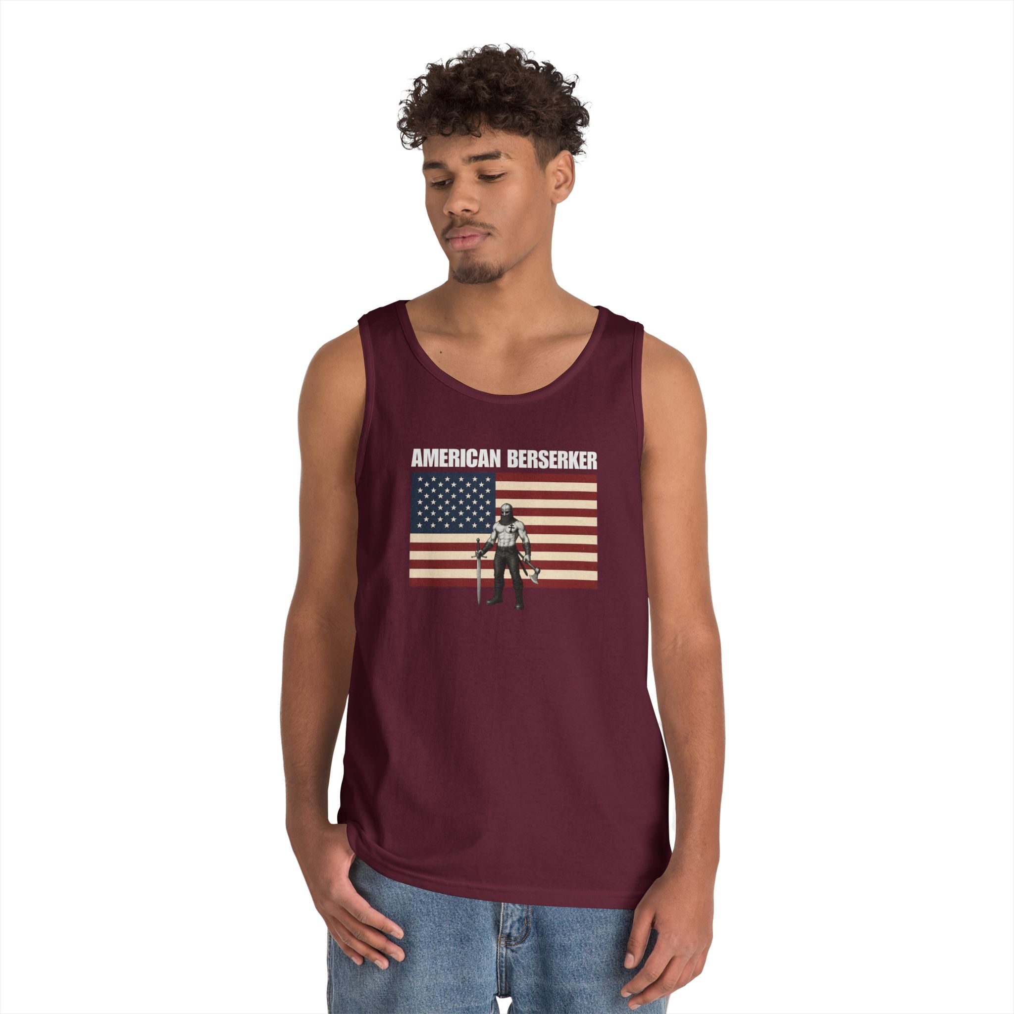 Bold American Berserker Heavy Cotton Tank Top