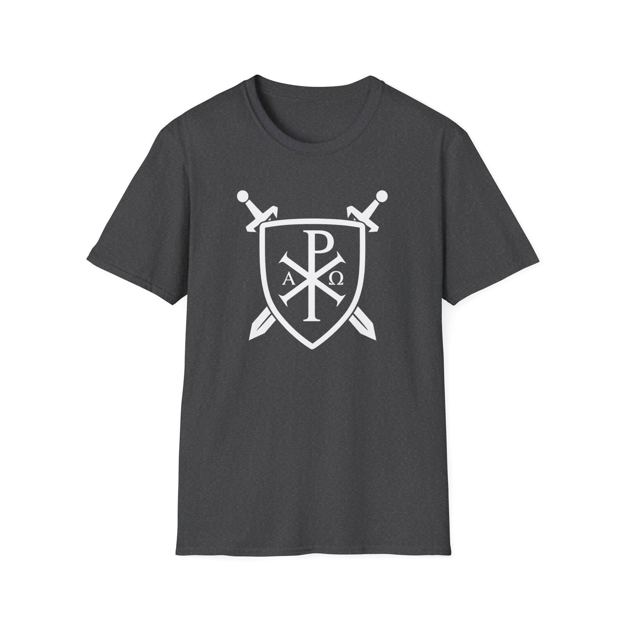 Unique Pi Chi Rho Crest Shield White Design Softstyle T-Shirt