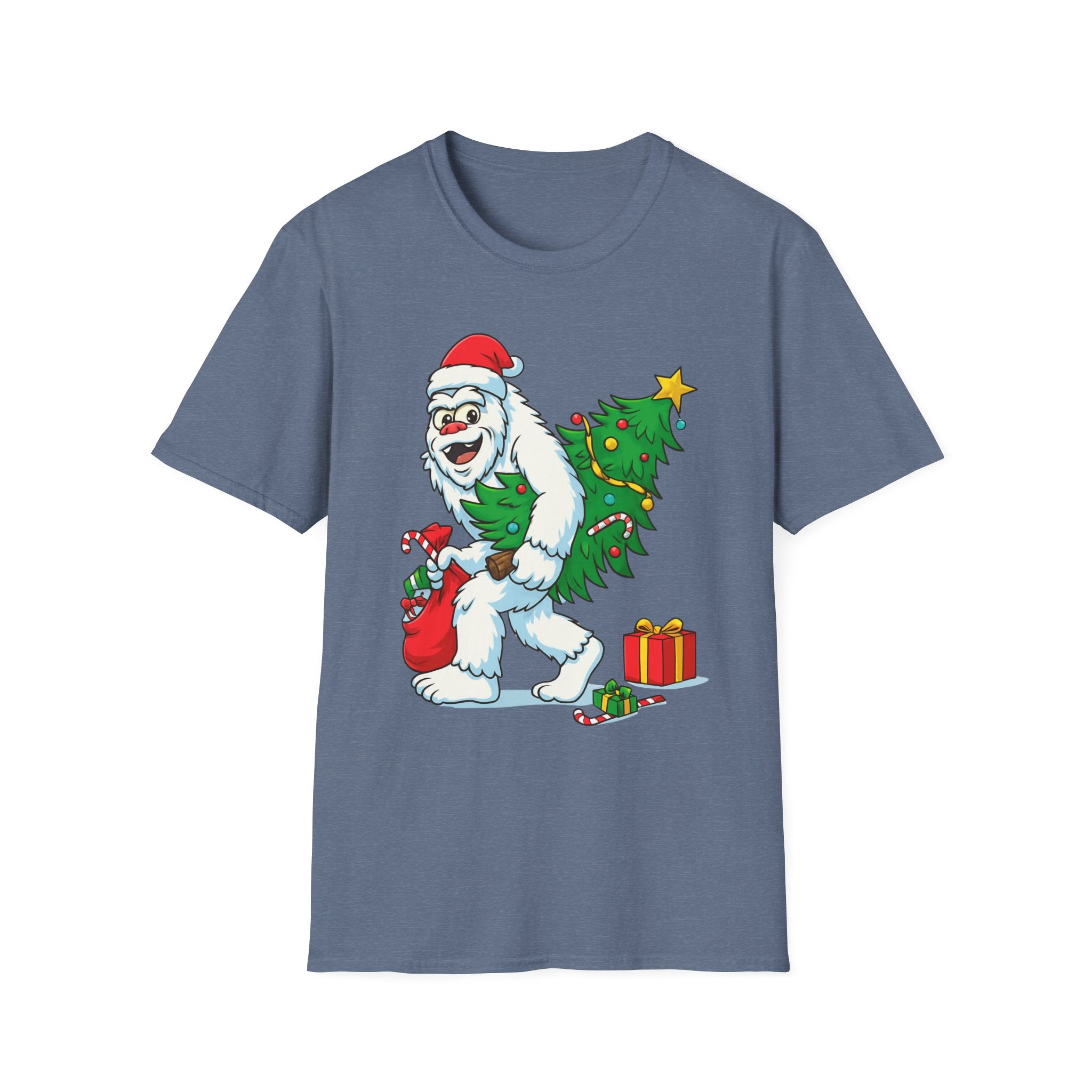 Yeti Stole Christmas T-Shirt | Funny Holiday Tee | Festive Unisex Cotton Shirt