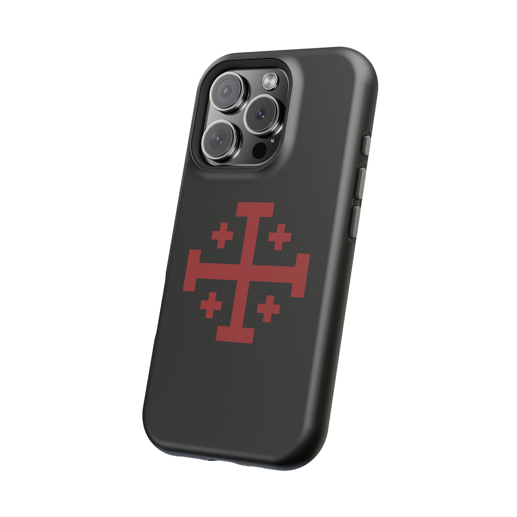 Cross Of Jerusalem Red Design Magnetic Impact-Resistant Cases