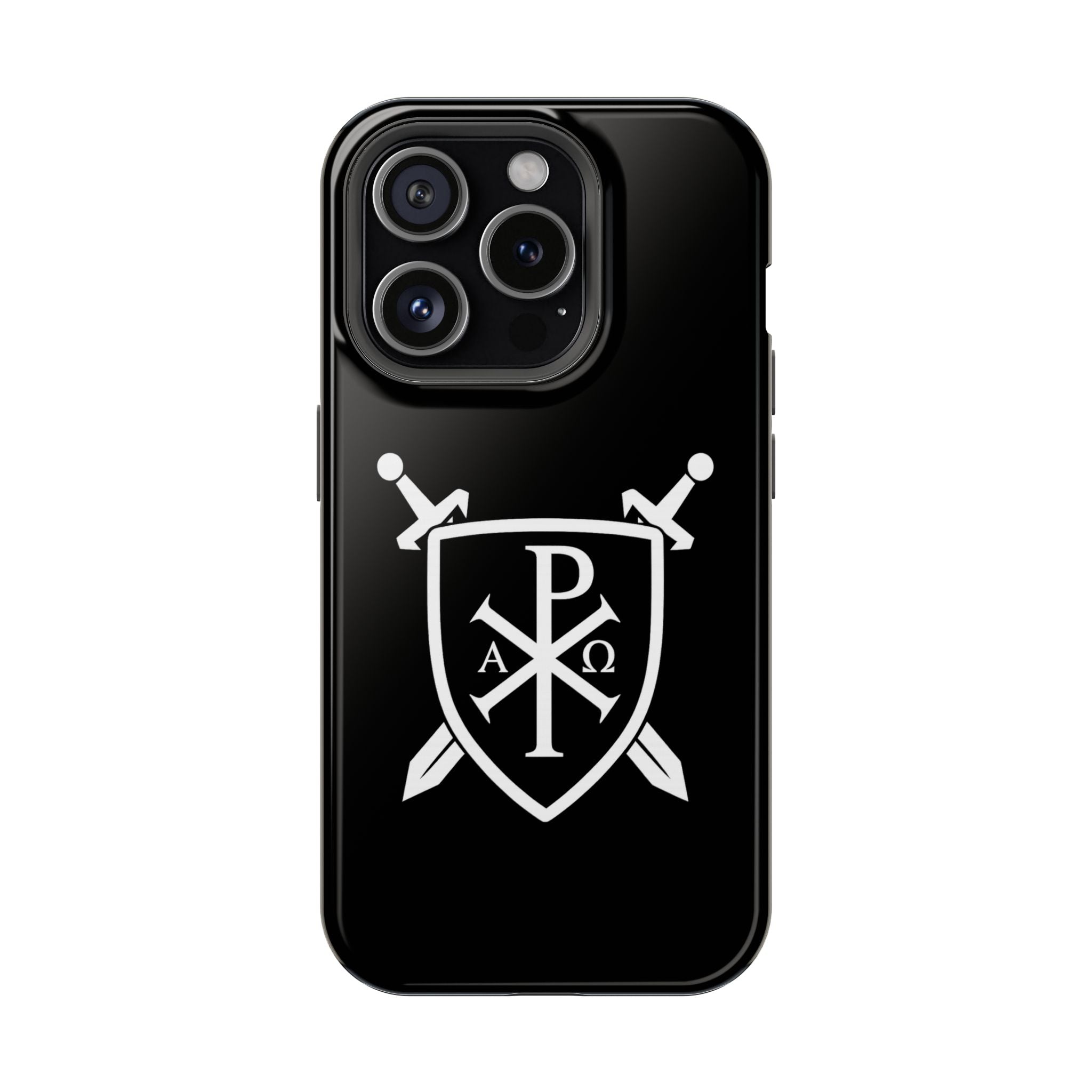 Swords and Shield Pi Chi Rho Graphic Design Magnetic Impact-Resistant Cases