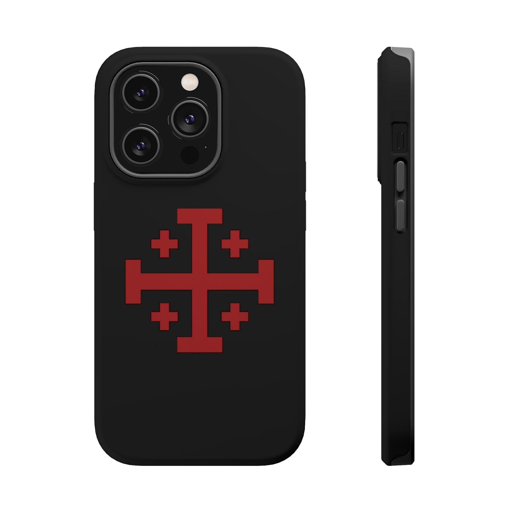 Cross Of Jerusalem Red Design Magnetic Impact-Resistant Cases