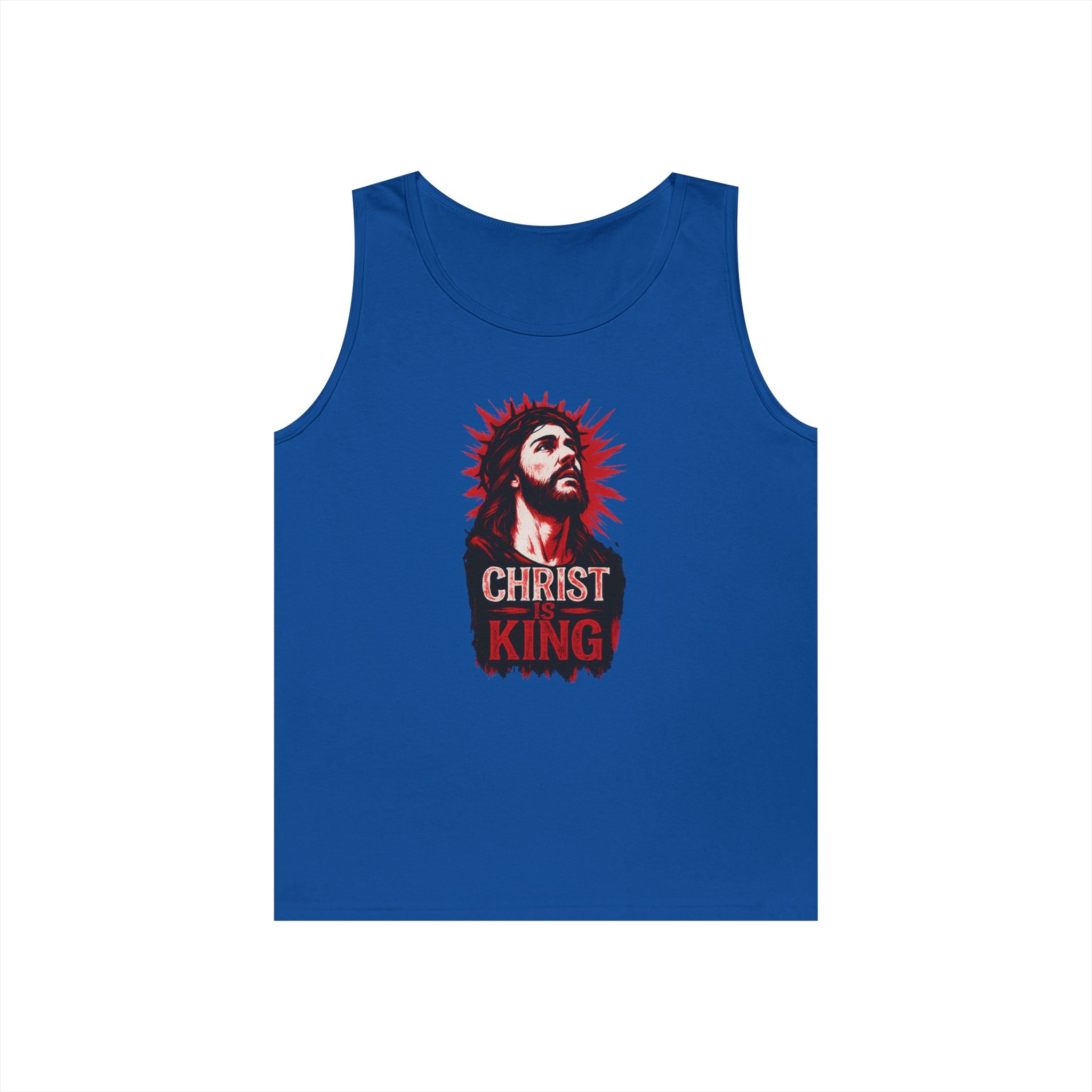 Christ is King Unisex Heavy Cotton Tank Top
