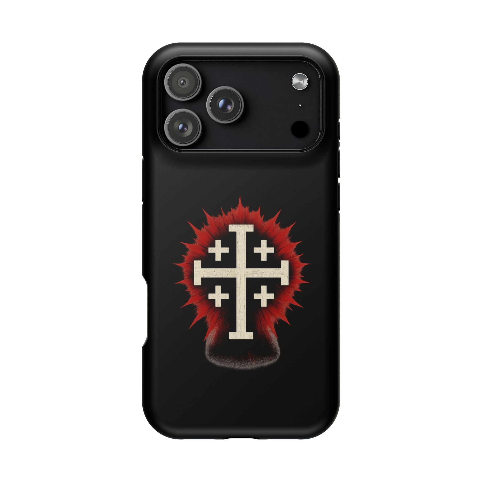 Cross Graphic Impact-Resistant Magnetic Phone Case
