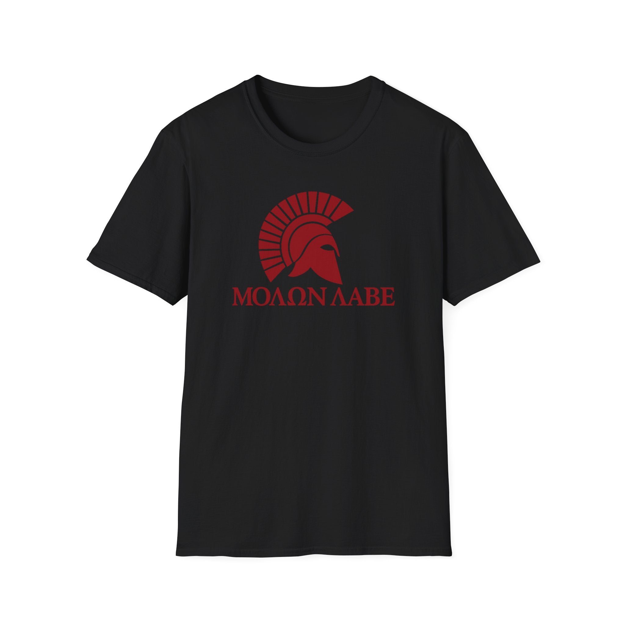 Molon Labe "Come and Take It!" in Greek Black Design Softstyle Cotton T-Shirt Softstyle Cotton T-Shirt