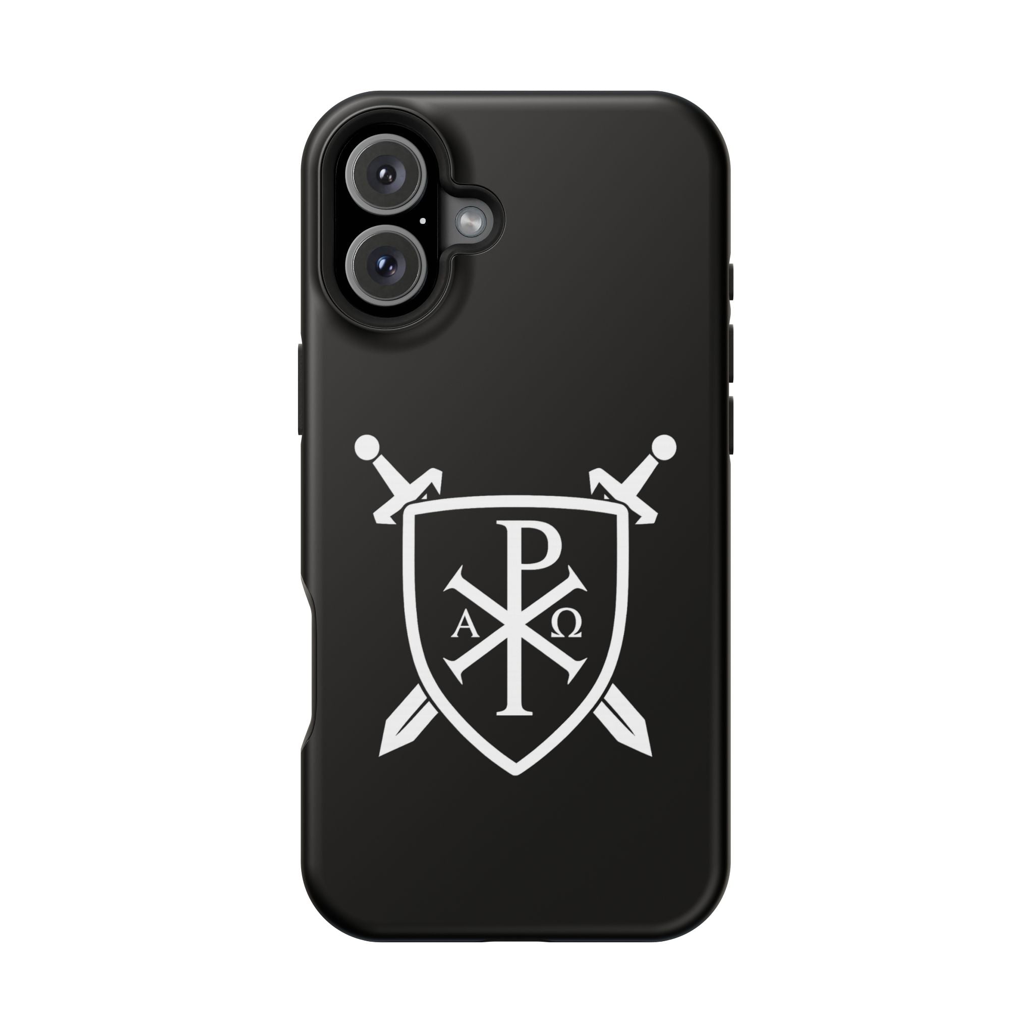 Swords and Shield Pi Chi Rho Graphic Design Magnetic Impact-Resistant Cases