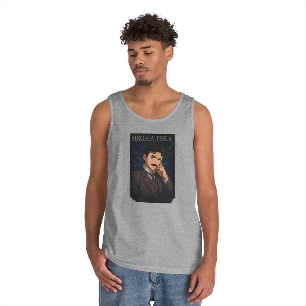 Nikola Tesla Unisex Heavy Cotton Tank Top