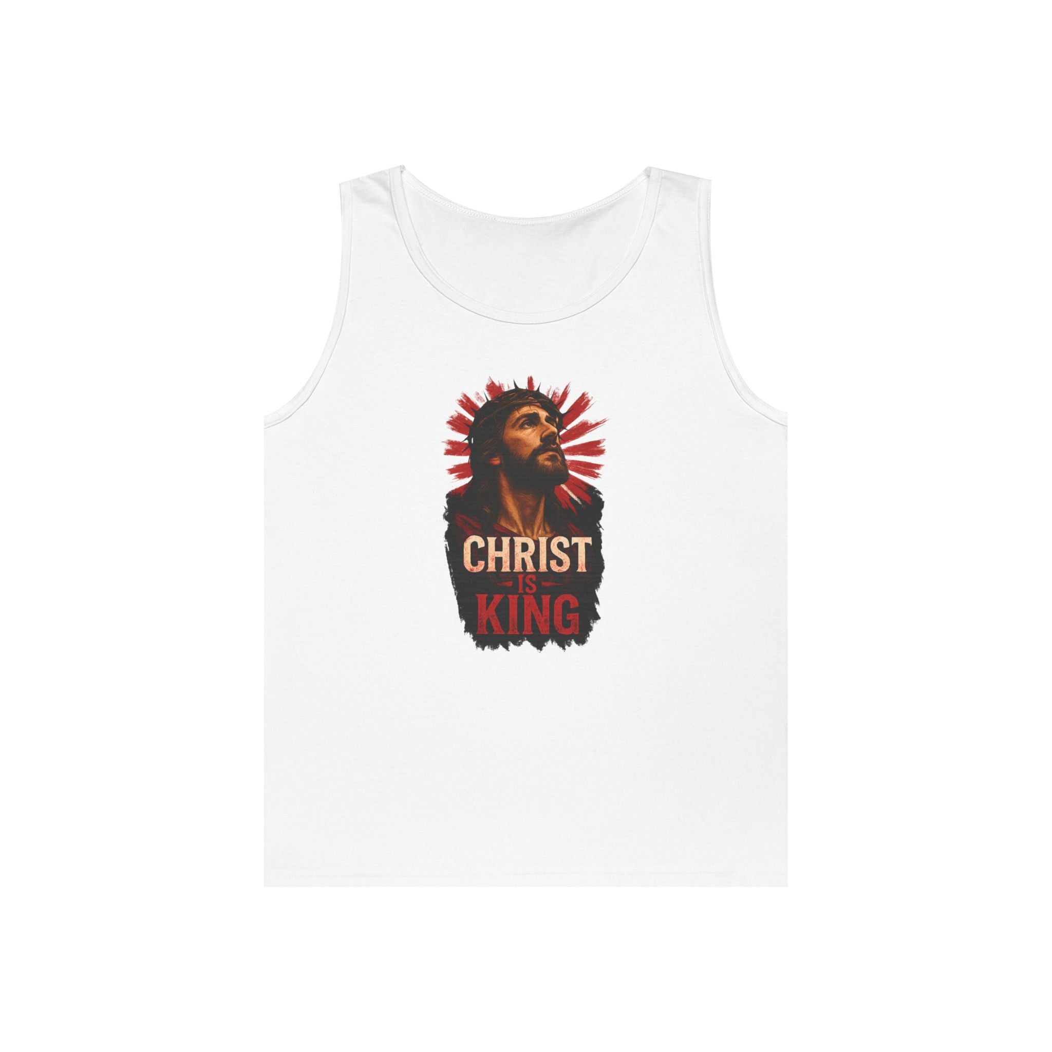 Christ is King Heavy Cotton Tank Top