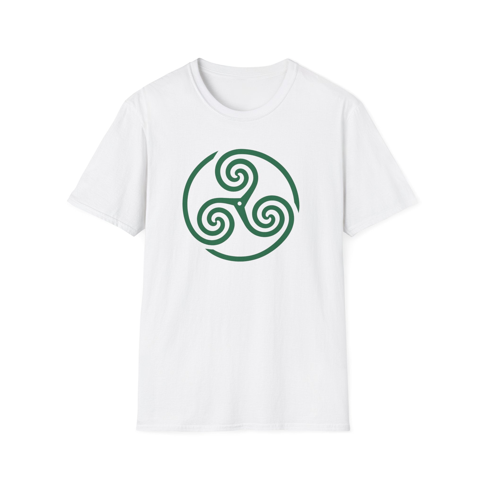 Celtic Spiral Triskele Symbol Alt Design White T-Shirt