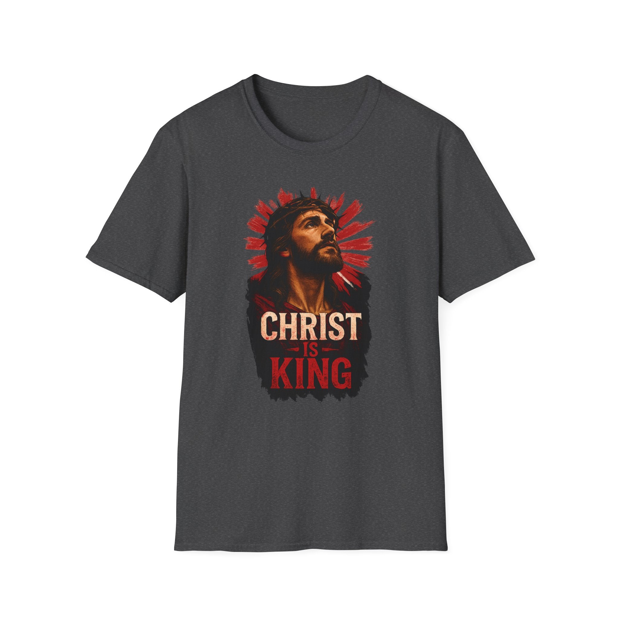 Christ is King Unisex Softstyle T-Shirt Alt Design