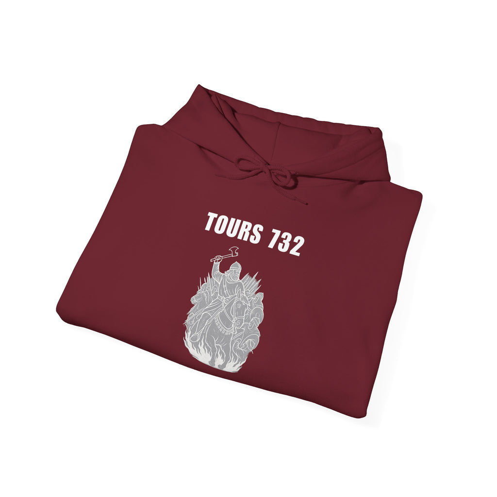 Battle of Tours 732 AD Charles "The Hammer" Martel Pull Over Hoodie Sweatshirt