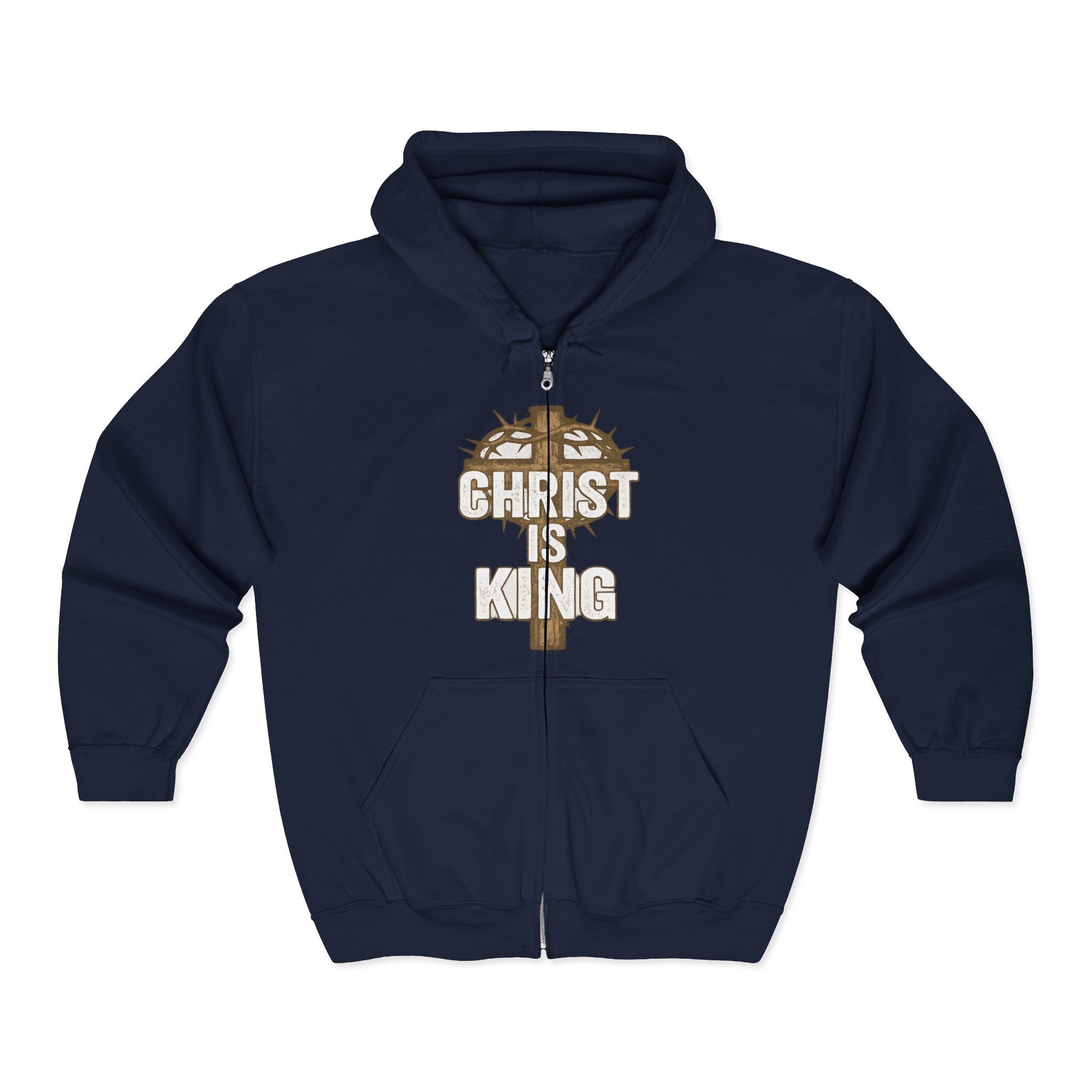 Christ is King Zip-Up Hoodie, Christ is King Sweatshirt