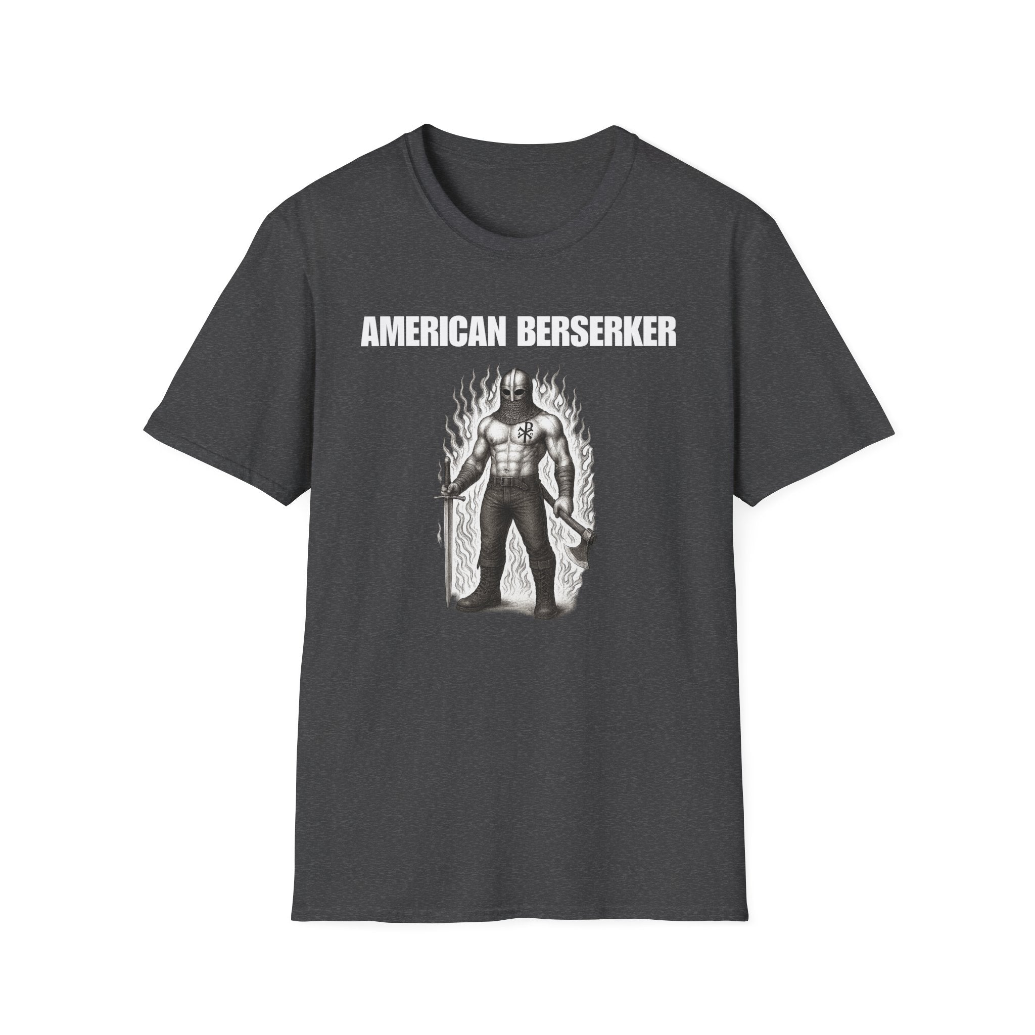 American Berserker Alt Design Graphic Softstyle Cotton T-Shirt