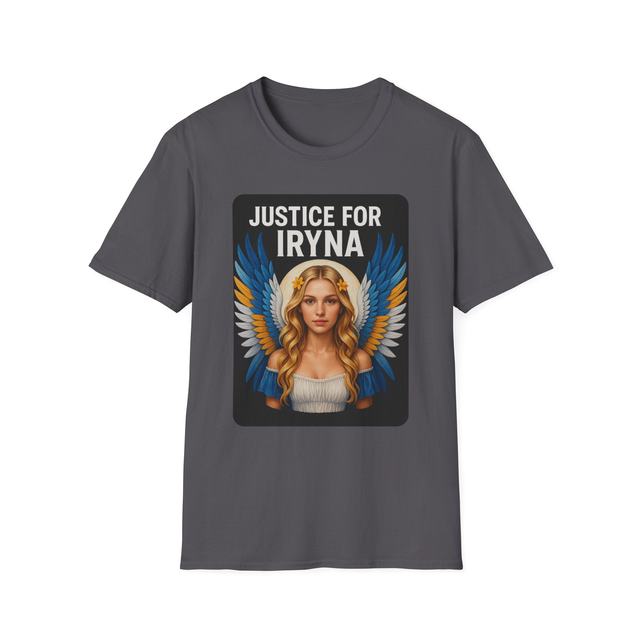 Justice for Iryna Unisex Softstyle T-Shirt, Protest T-Shirt, Statement Apparel