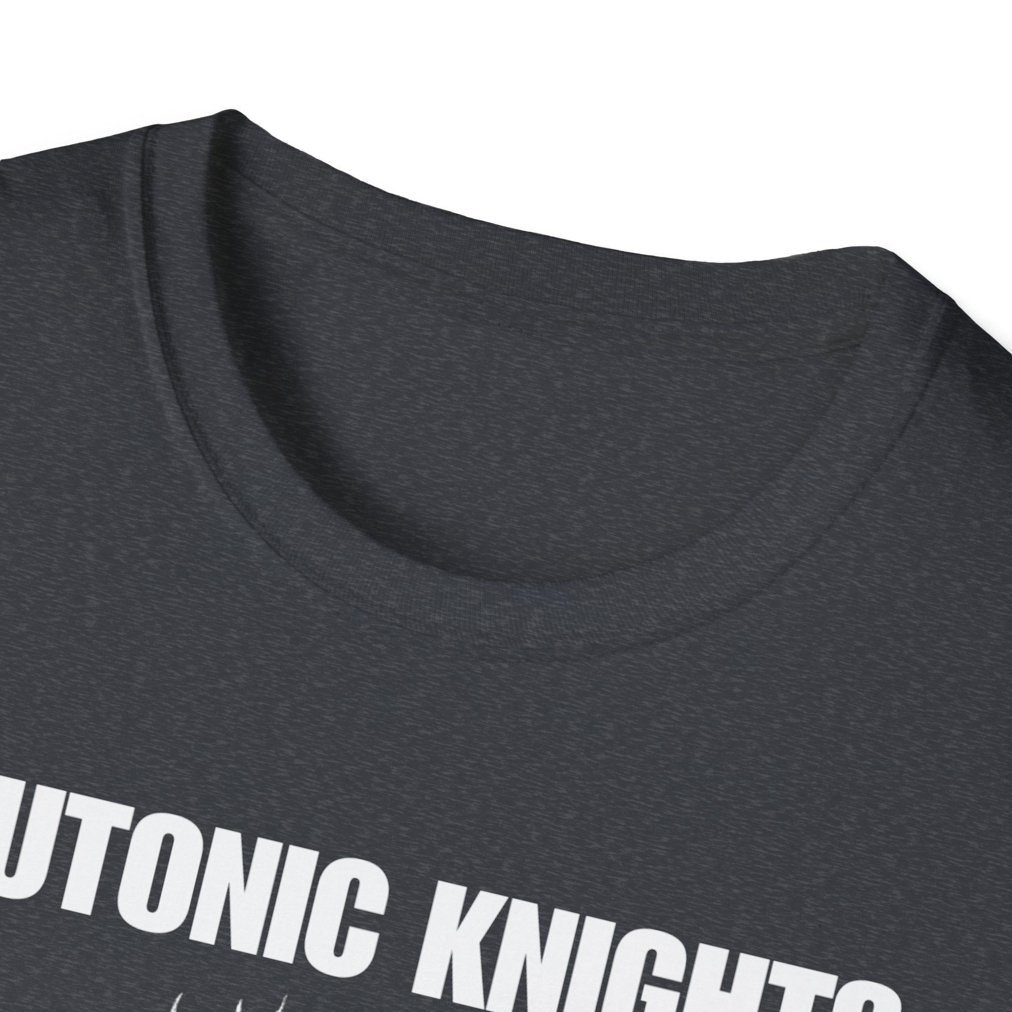 Teutonic Knight With Aura and "Teutonic Knights" Text Soft Style Cotton Shirt T-Shirt