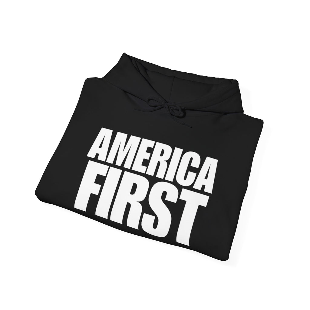 America First Pull Over Hoodie Sweatshirt