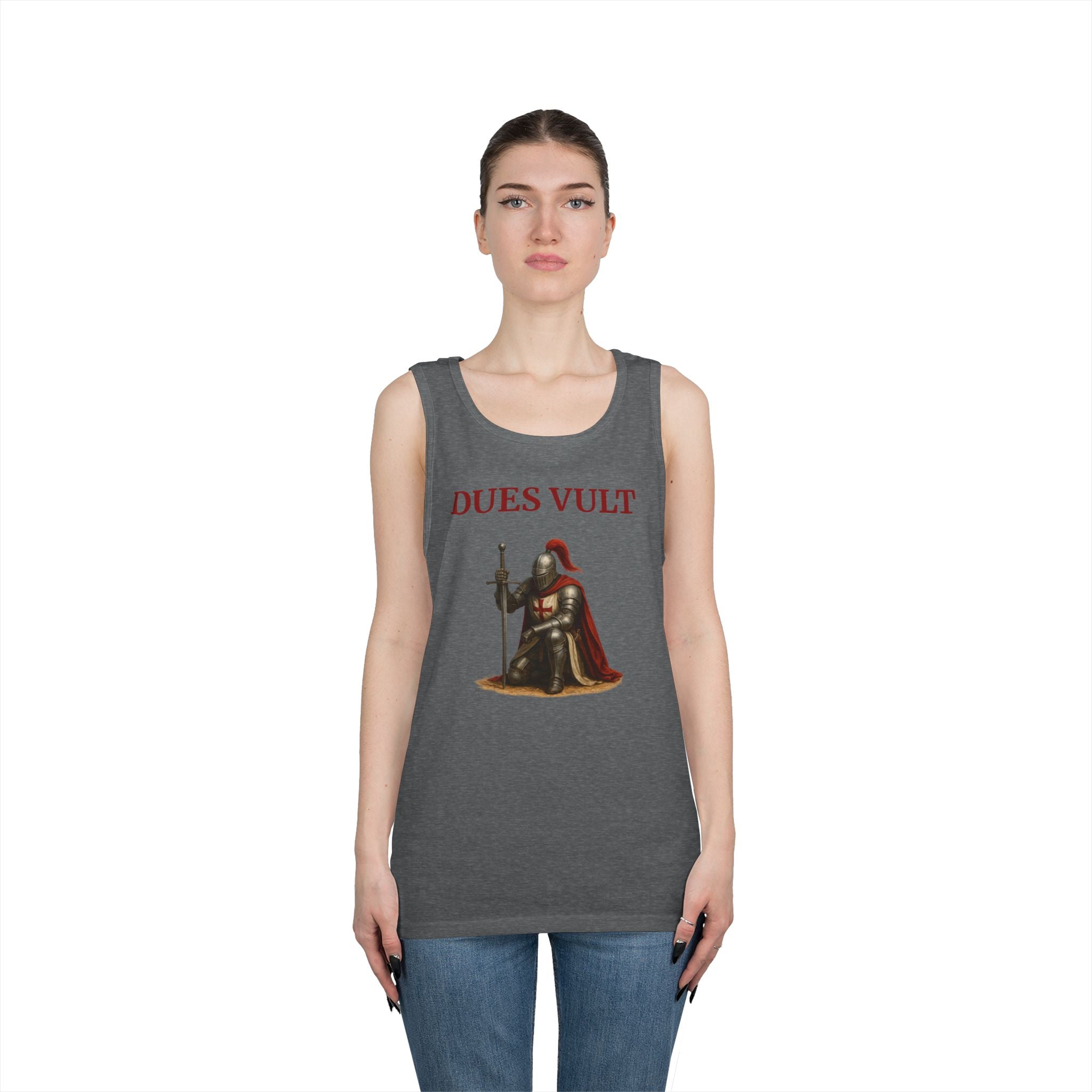 Knight-Inspired Dues Vult Crusader Tank Top