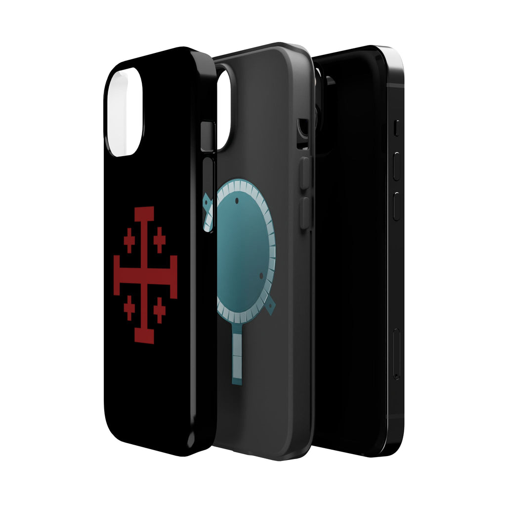 Cross Of Jerusalem Red Design Magnetic Impact-Resistant Cases