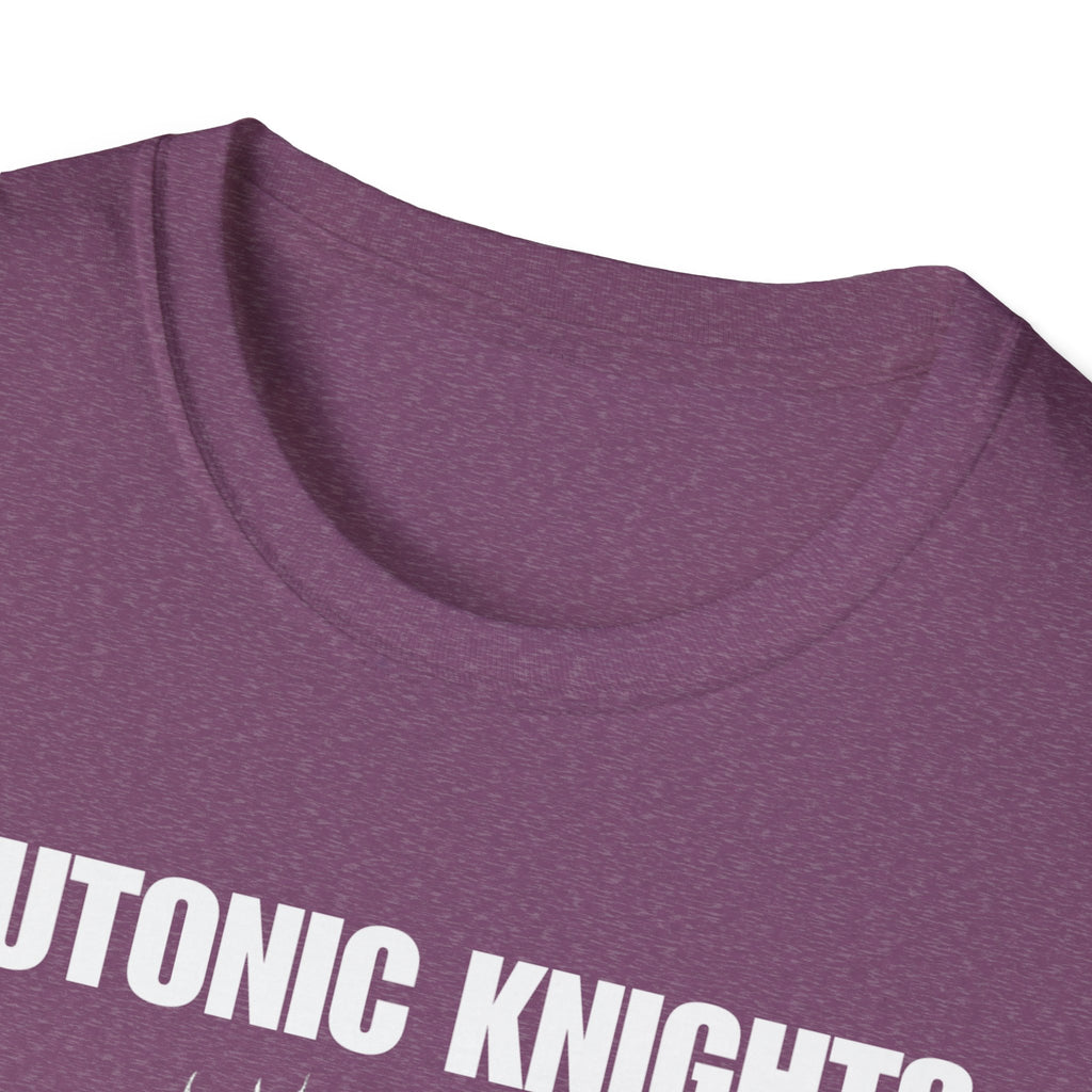 Teutonic Knight With Aura and "Teutonic Knights" Text Soft Style Cotton Shirt T-Shirt