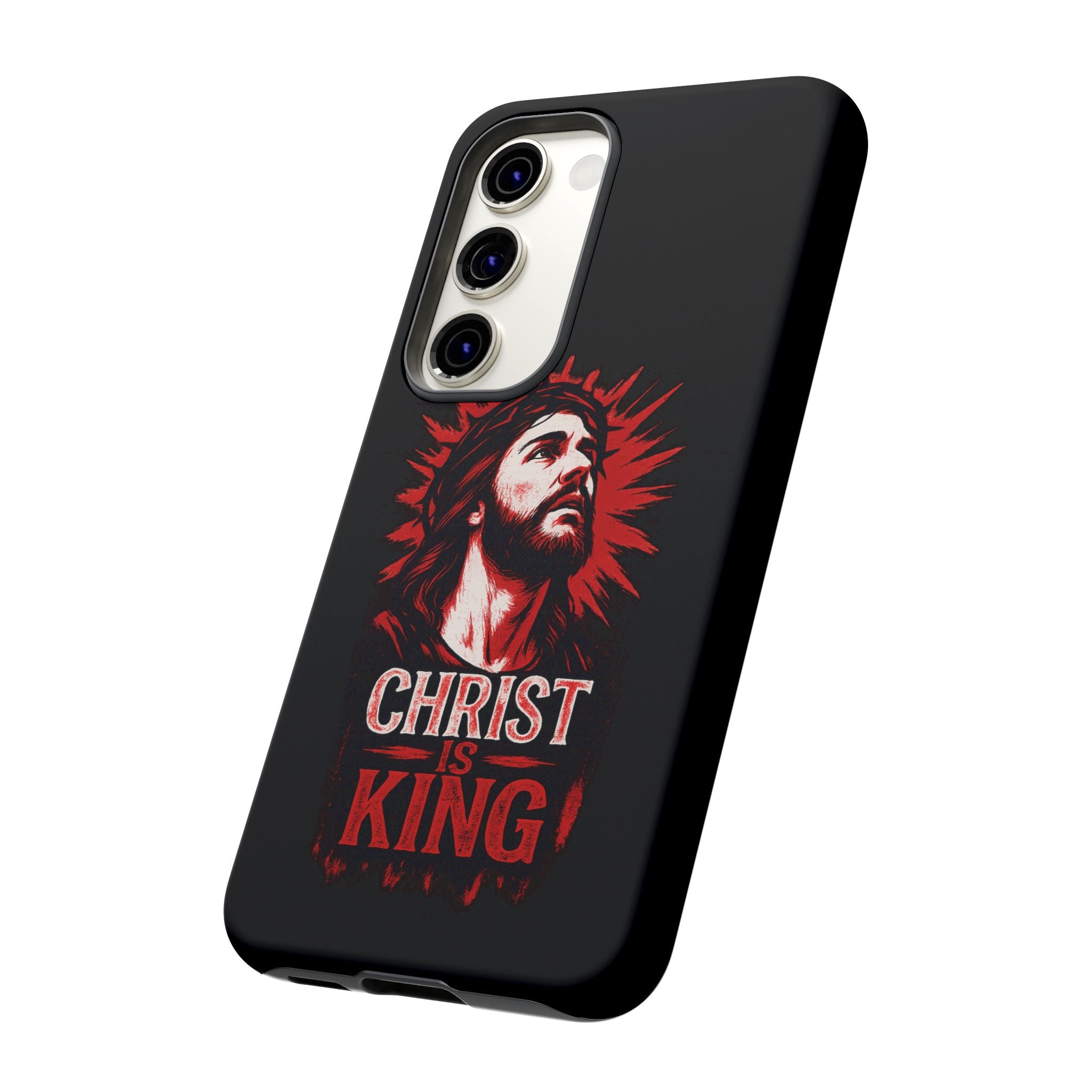 Christ is King Phone Case, Tough Phone Cover for Christian Faith