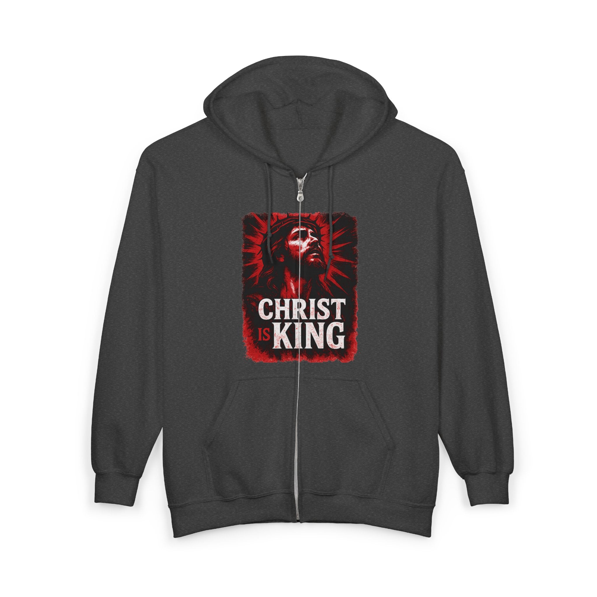 Christ is King Zip-Up Hoodie, Christ is King Zip-Up Sweatshirt