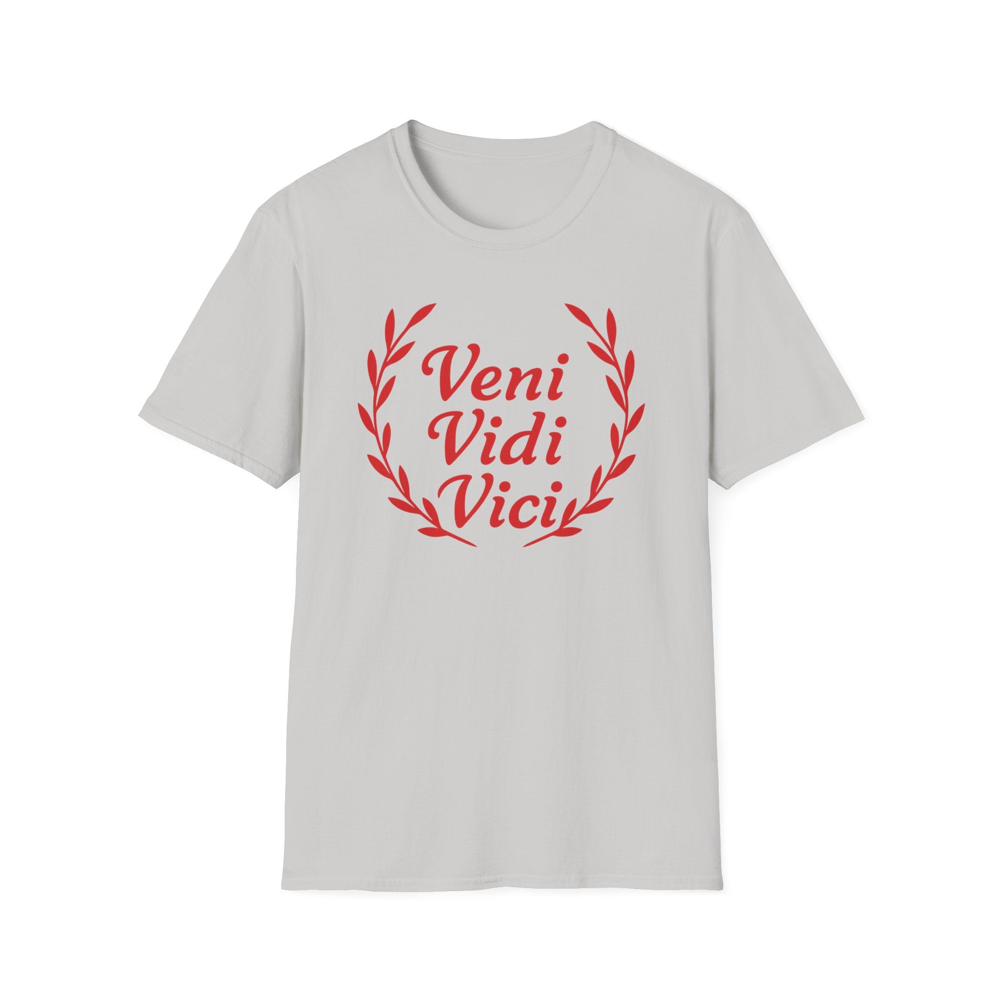 Veni Vidi Vici Light Red Design Softstyle Cotton T-Shirt
