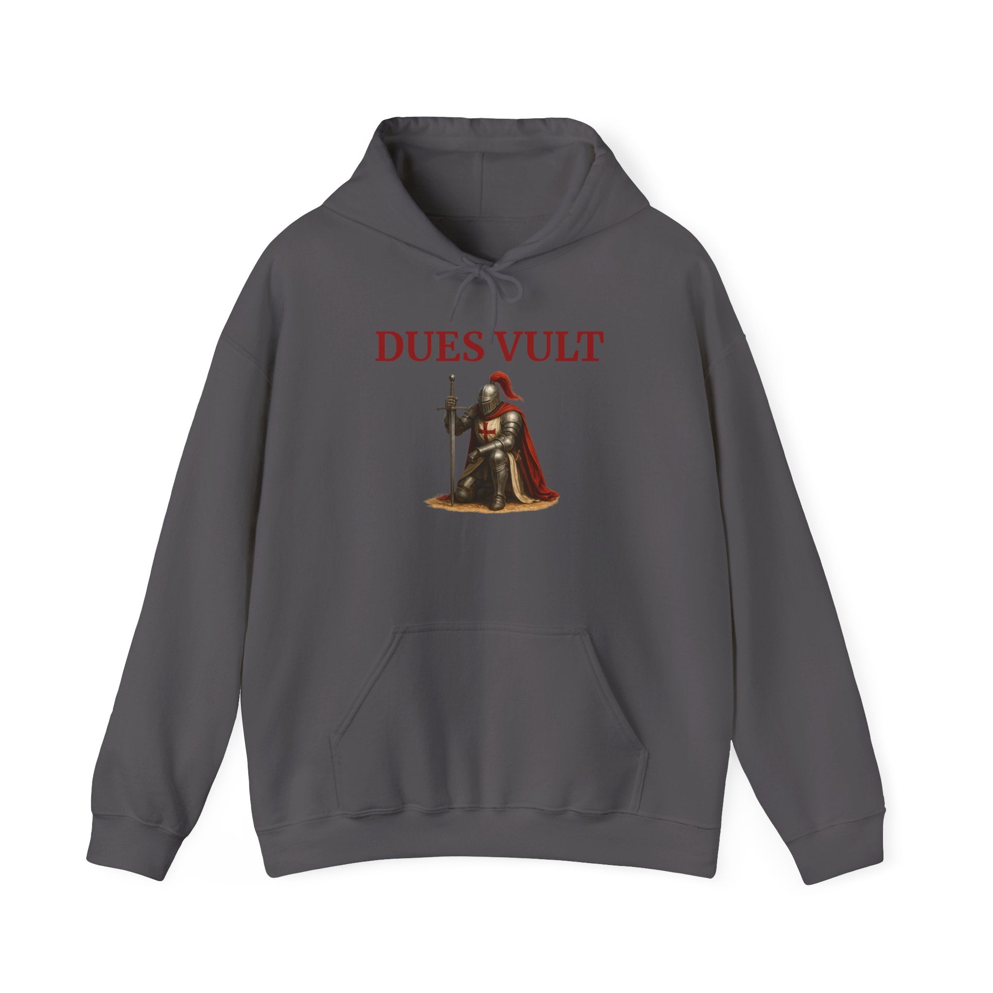 Medieval Knight Crusader Dues Vult Hoodie