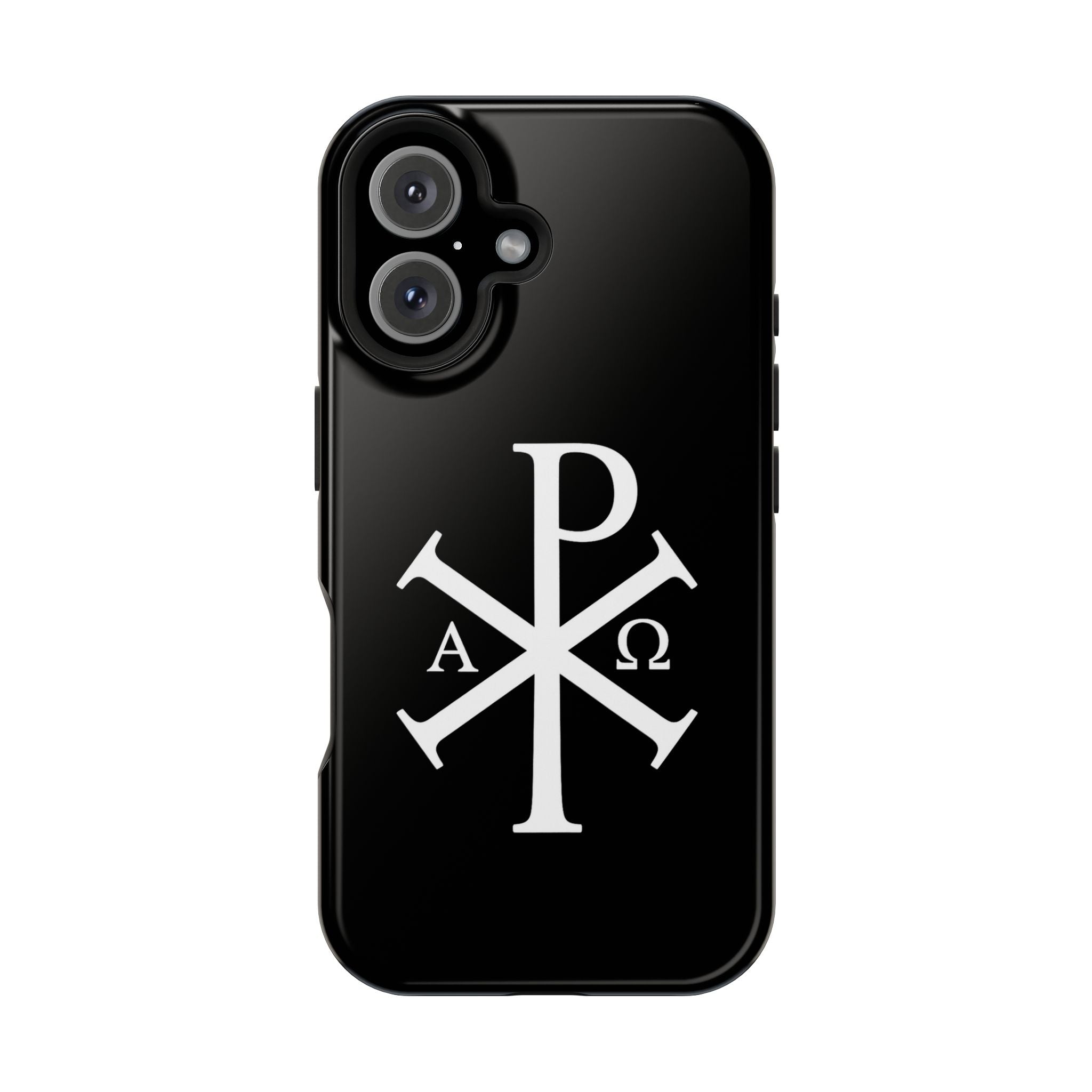 Pi Chi Rho White Design Magnetic Impact-Resistant Cases