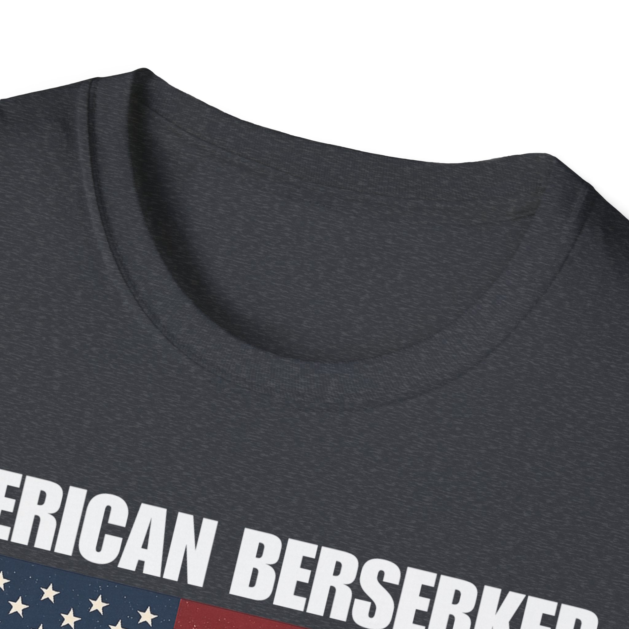 Bold American Berserker Graphic Softstyle Cotton T-Shirt