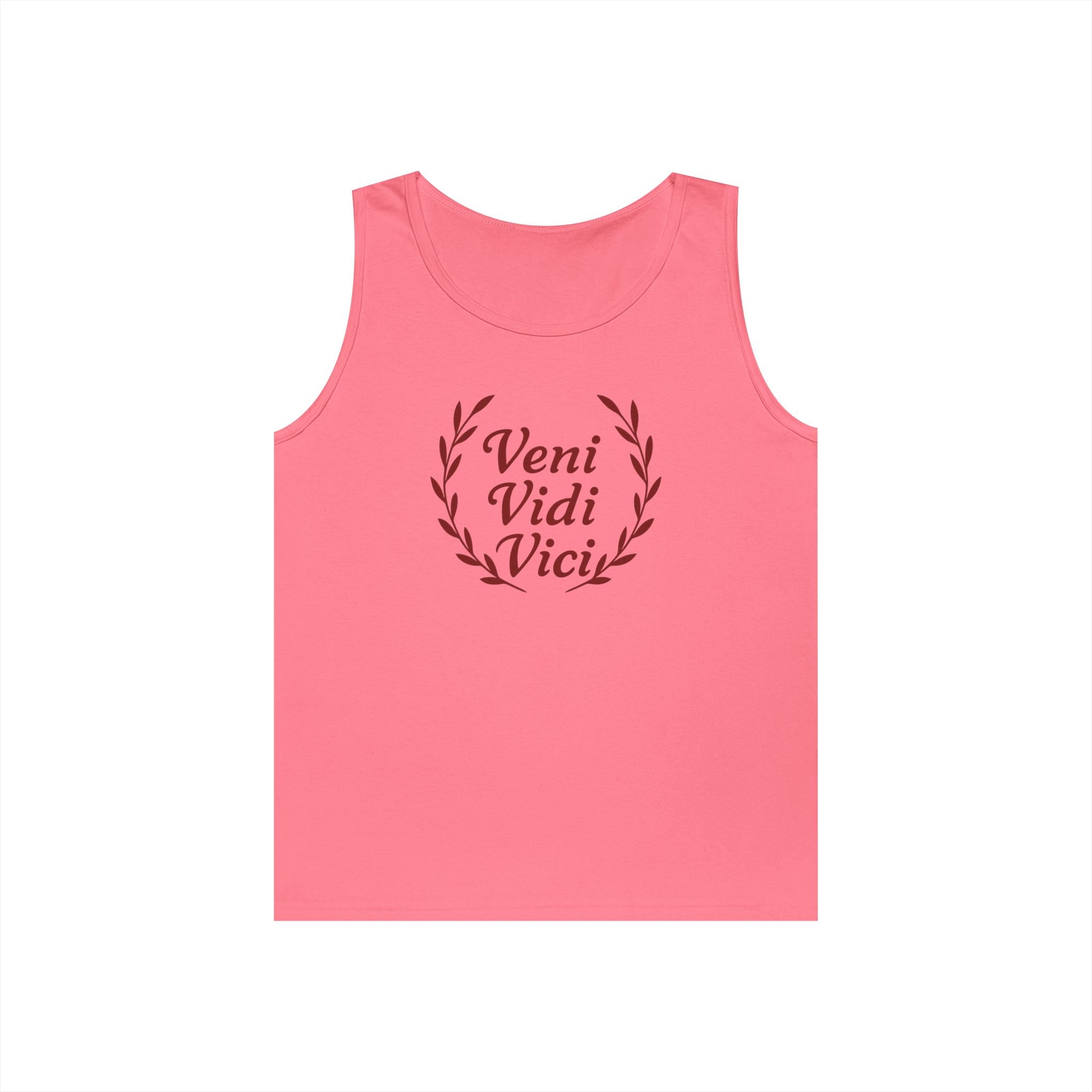 Veni Vidi Vici Red Design Unisex Heavy Cotton Tank Top