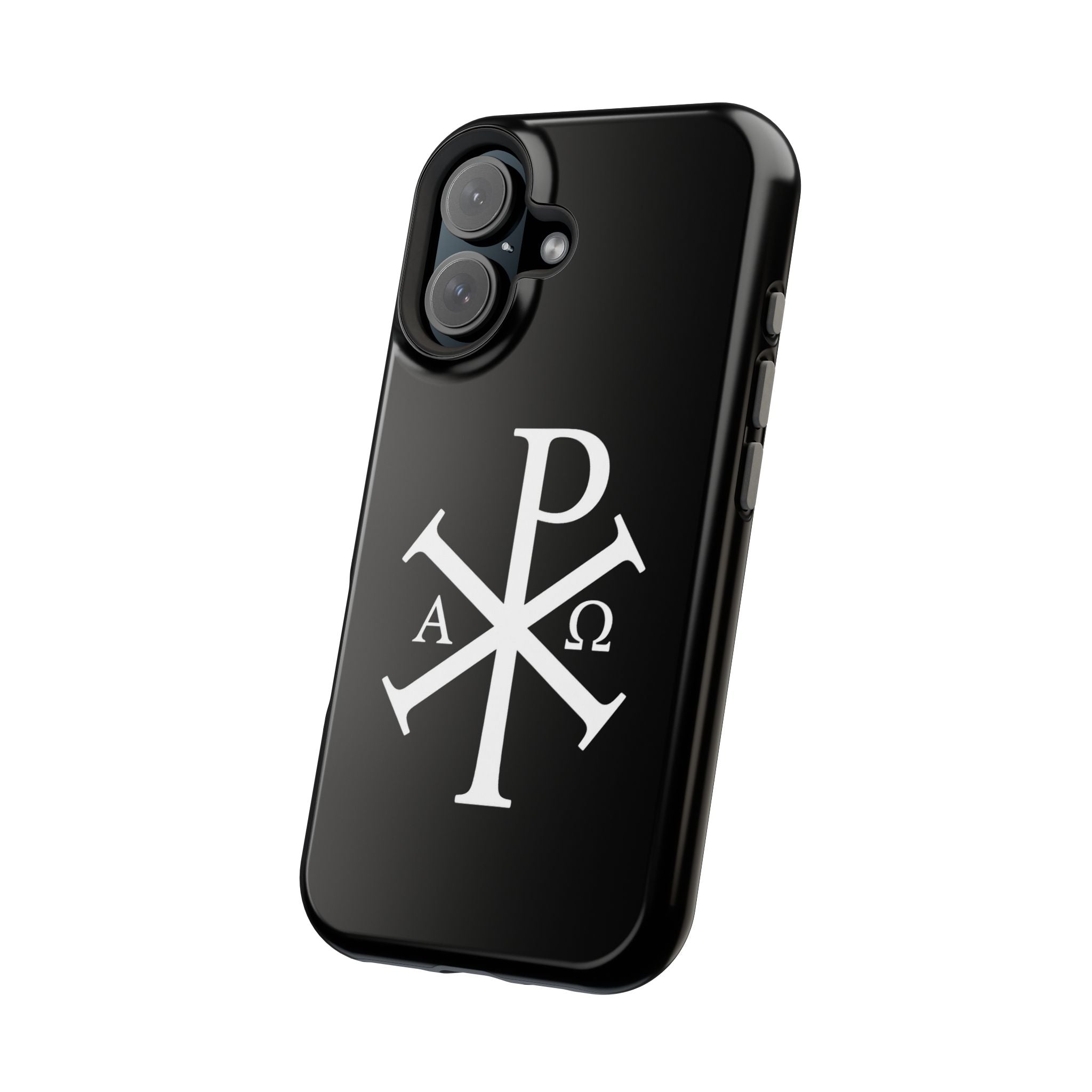 Pi Chi Rho White Design Magnetic Impact-Resistant Cases