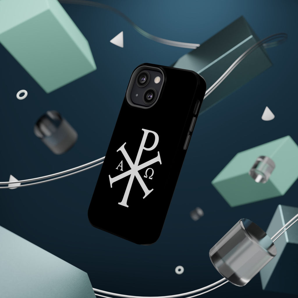 Pi Chi Rho White Design Magnetic Impact-Resistant Cases