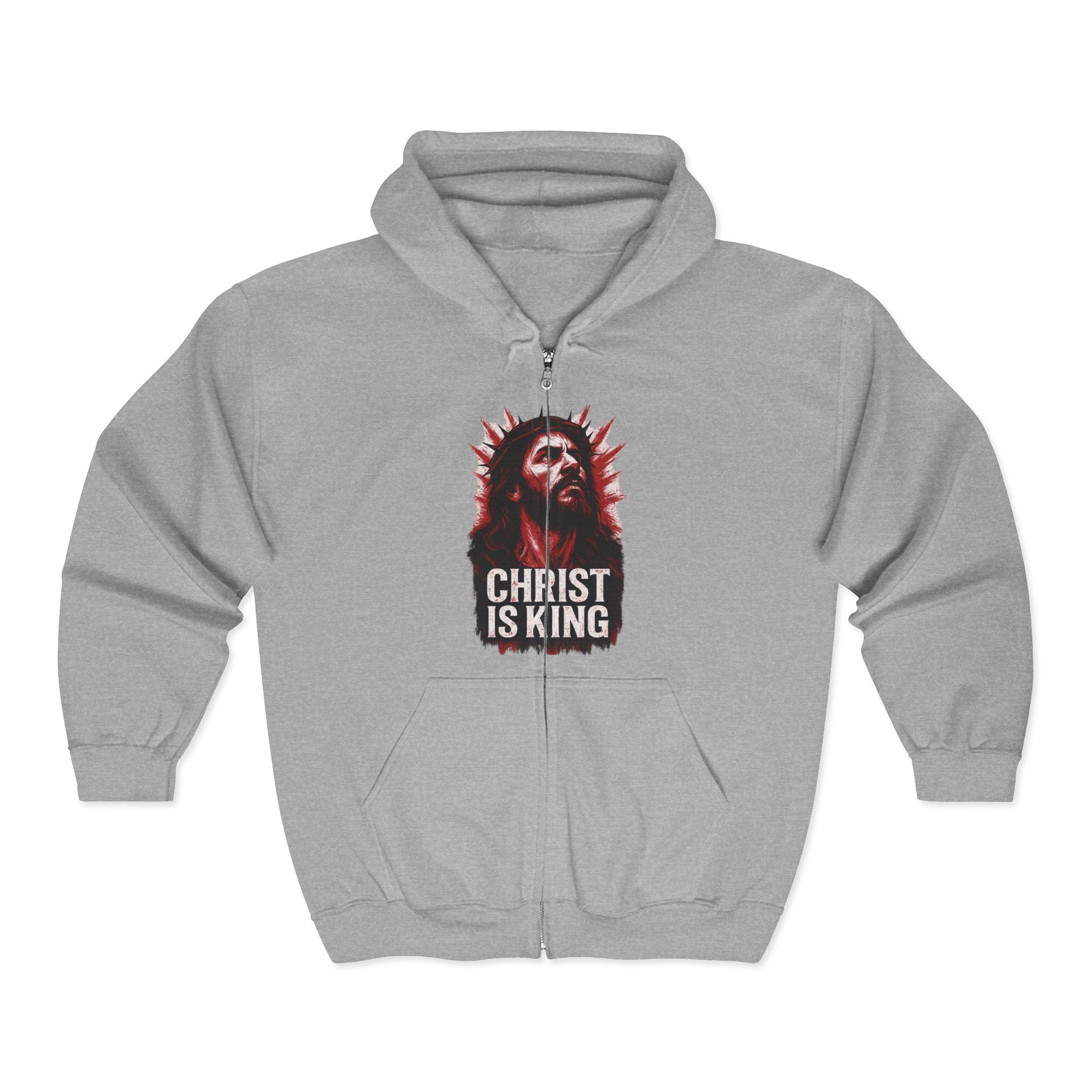 Christ is King Full Zip Hoodie, Christ is King Graphic Sweatshirt