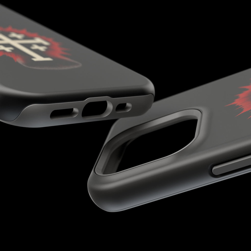 Cross Graphic Impact-Resistant Magnetic Phone Case