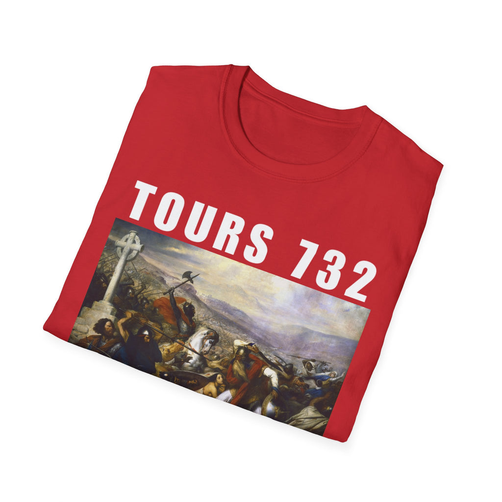 Battle of Tours 732 T-Shirt, Battle of Tours Charles De Steuben Painting Shirt, Crusader Art Shirt
