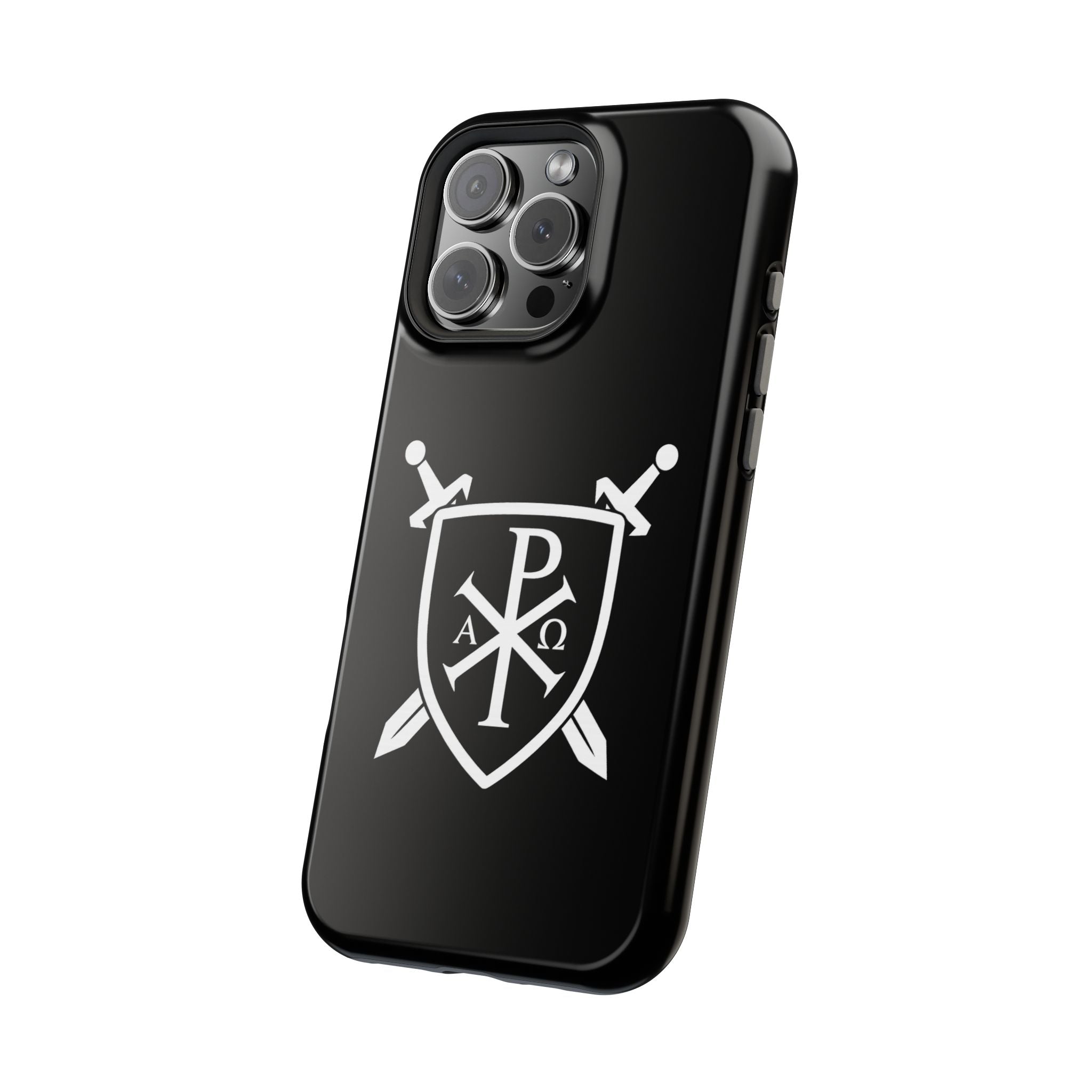 Swords and Shield Pi Chi Rho Graphic Design Magnetic Impact-Resistant Cases
