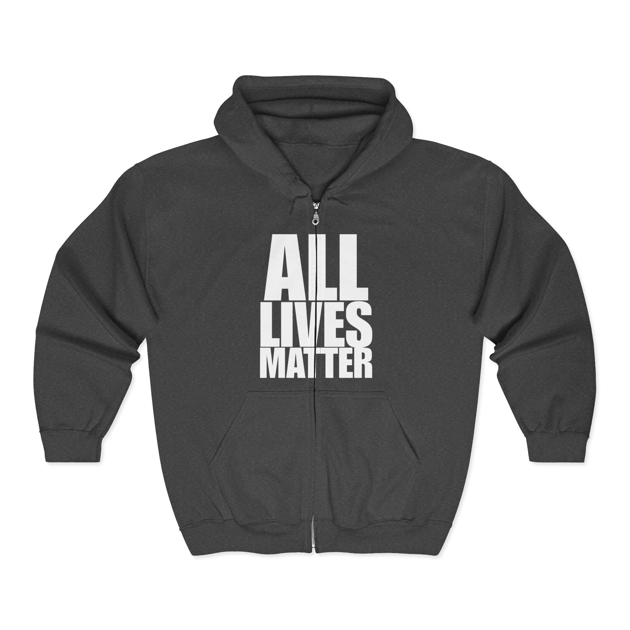 ALL LIVES MATTER Unisex Full Zip Up Hoodie