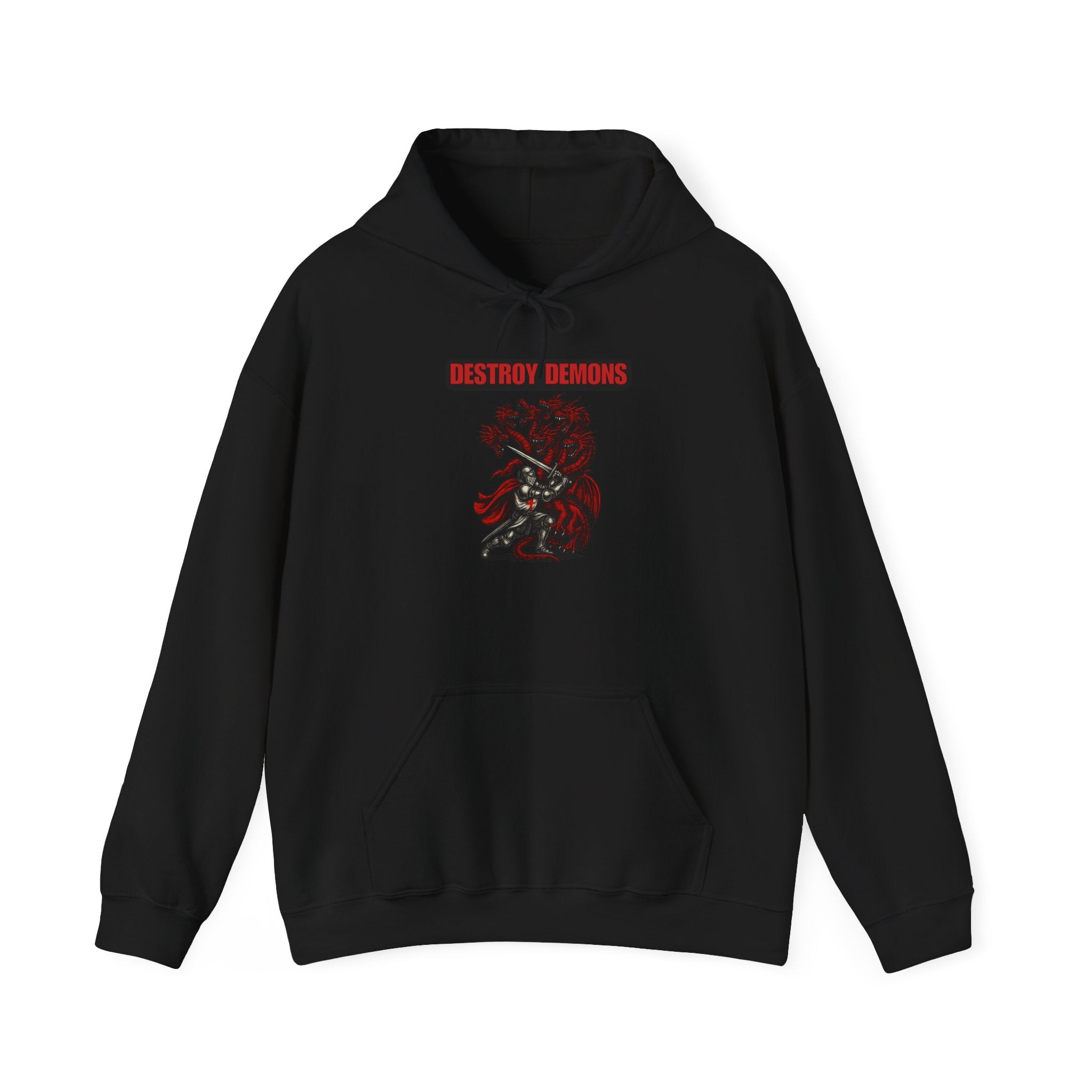 Destroy Demons Crusader Vs Great Red Dragon Hoodie Sweatshirt