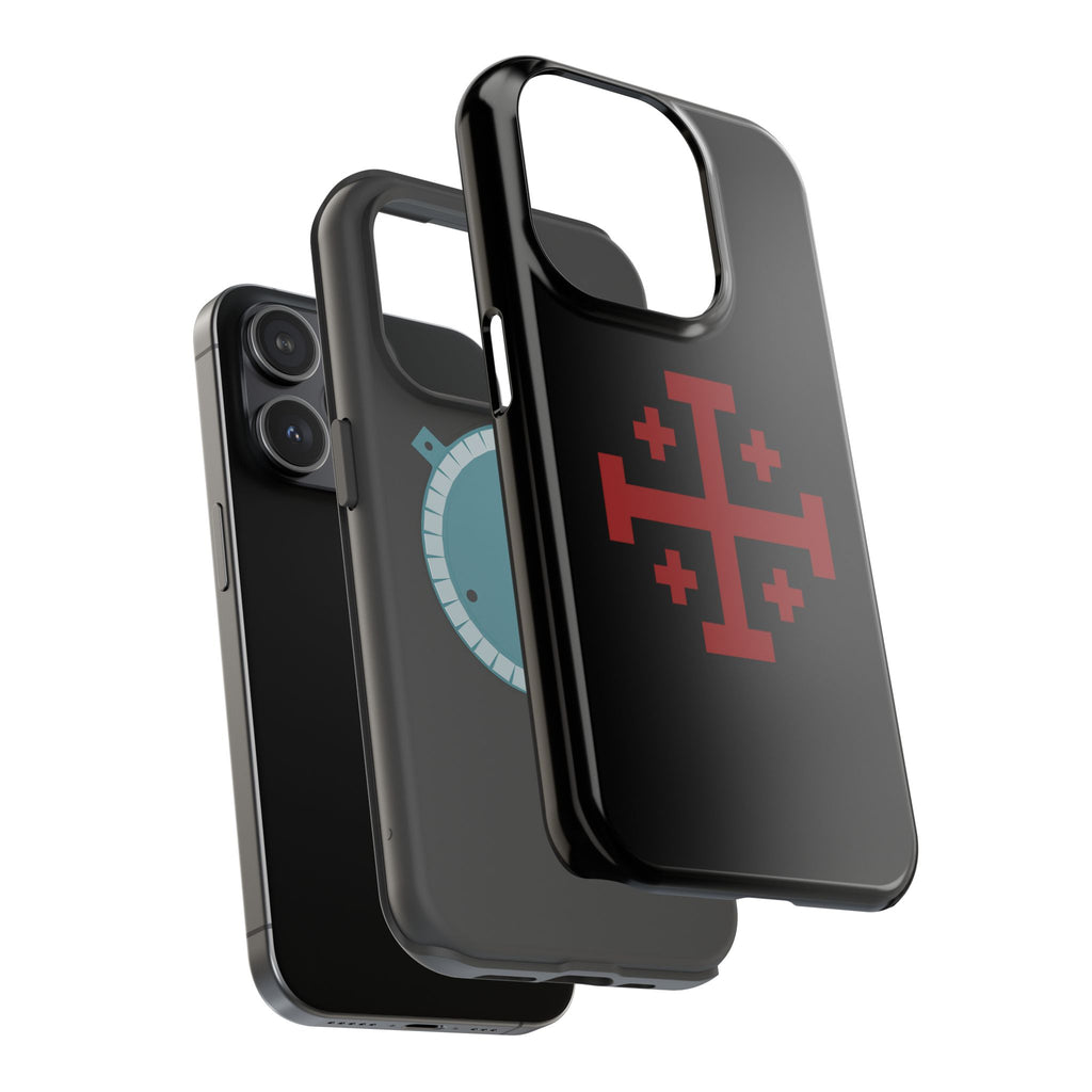 Cross Of Jerusalem Red Design Magnetic Impact-Resistant Cases