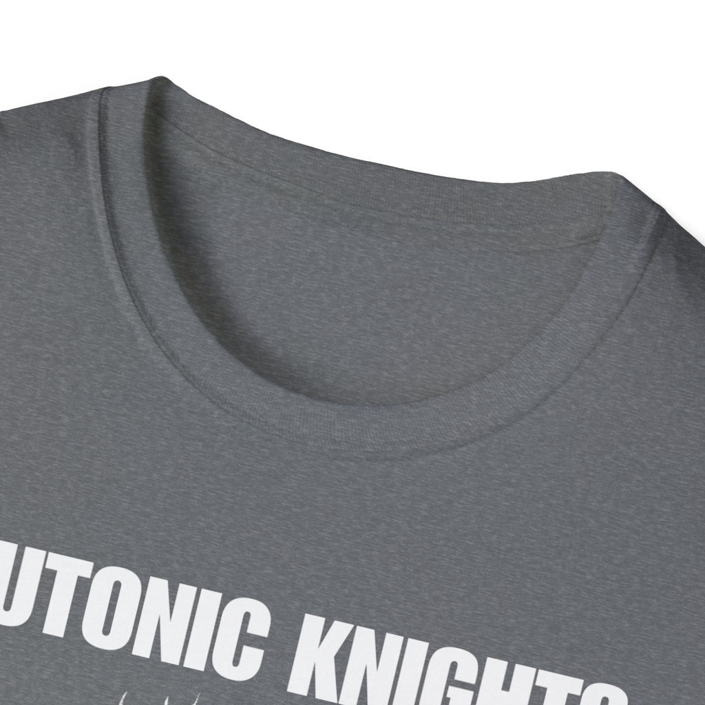 Teutonic Knight With Aura and "Teutonic Knights" Text Soft Style Cotton Shirt T-Shirt