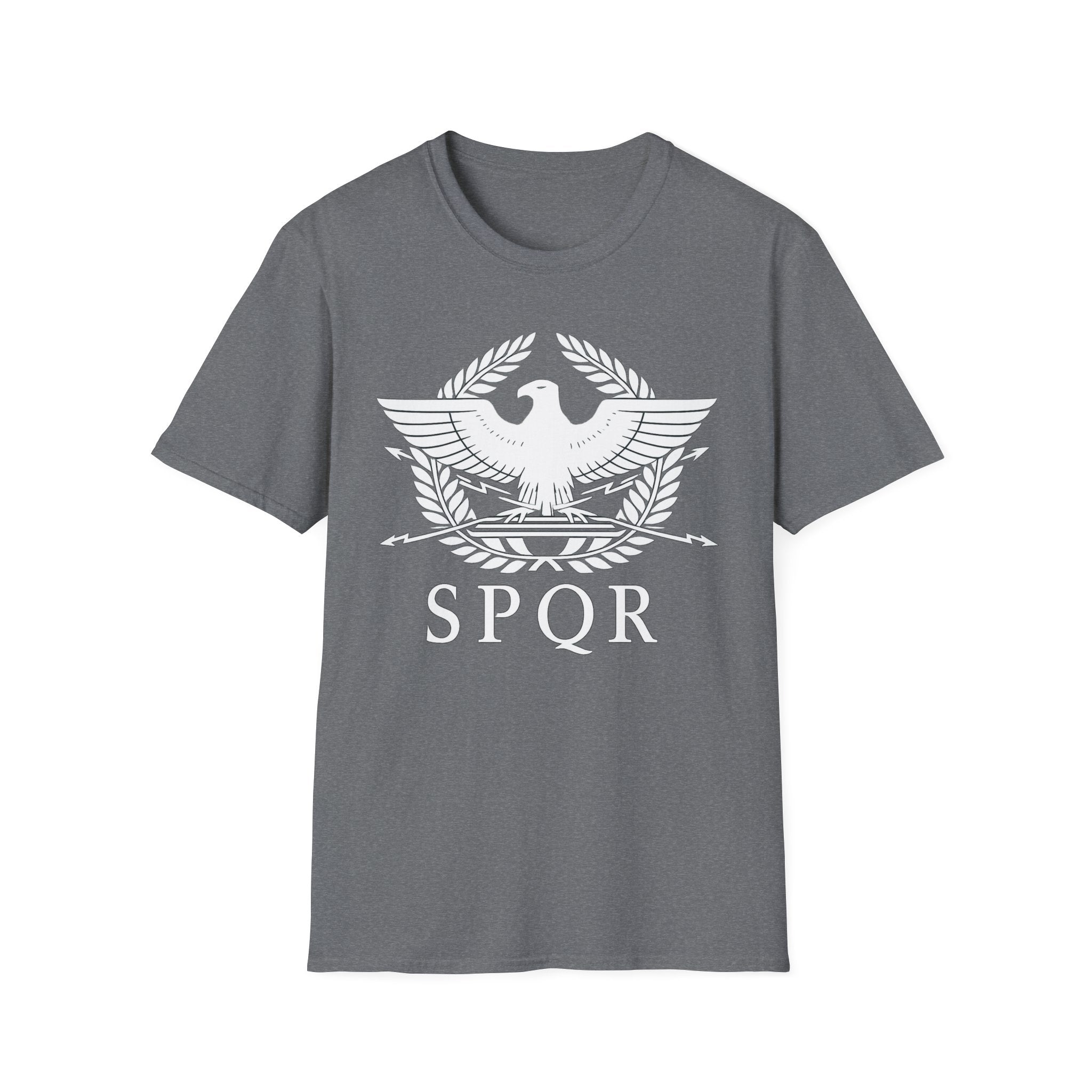 SPQR Roman Eagle White Design Softstyle T-Shirt