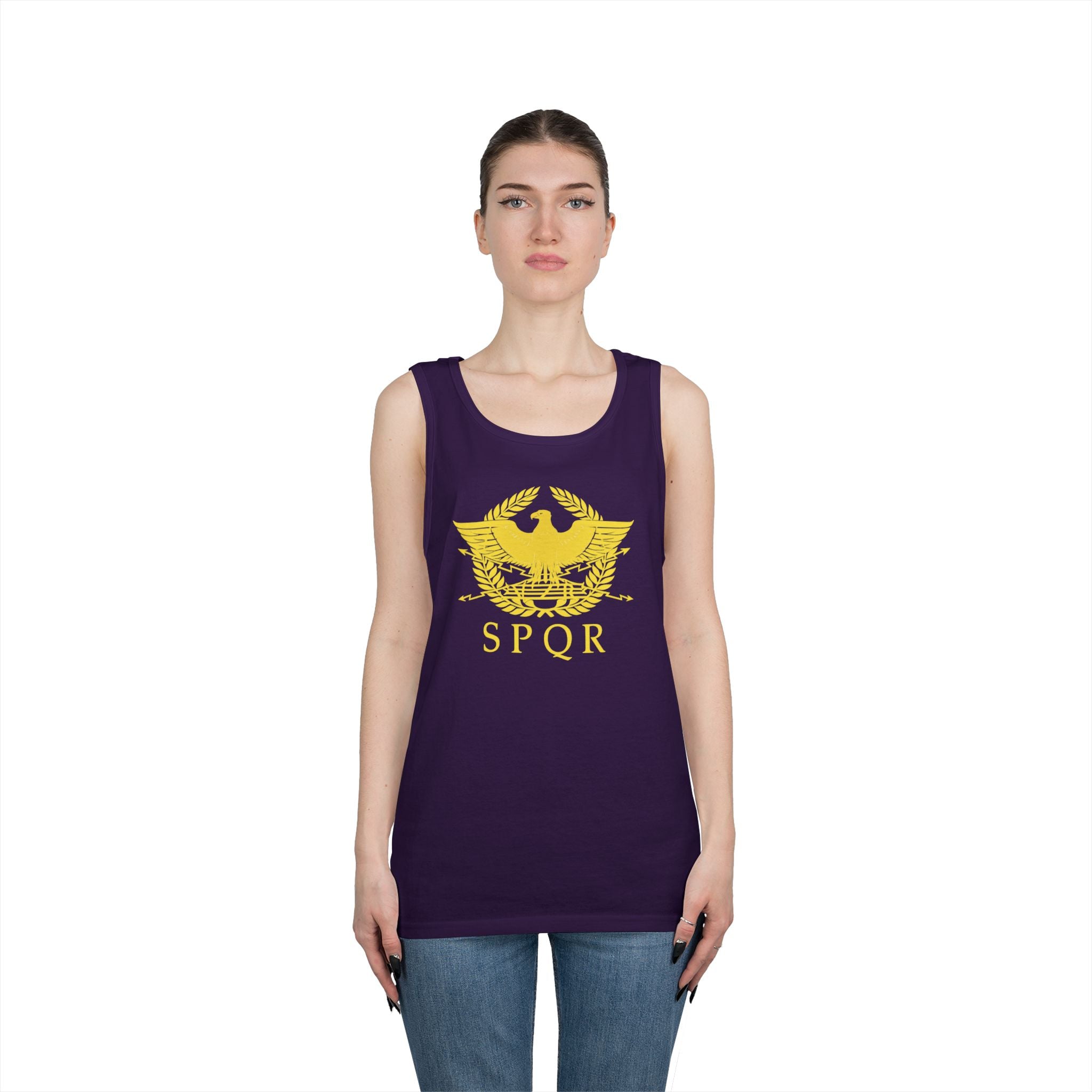 Roman Eagle SPQR Unisex Heavy Cotton Tank Top