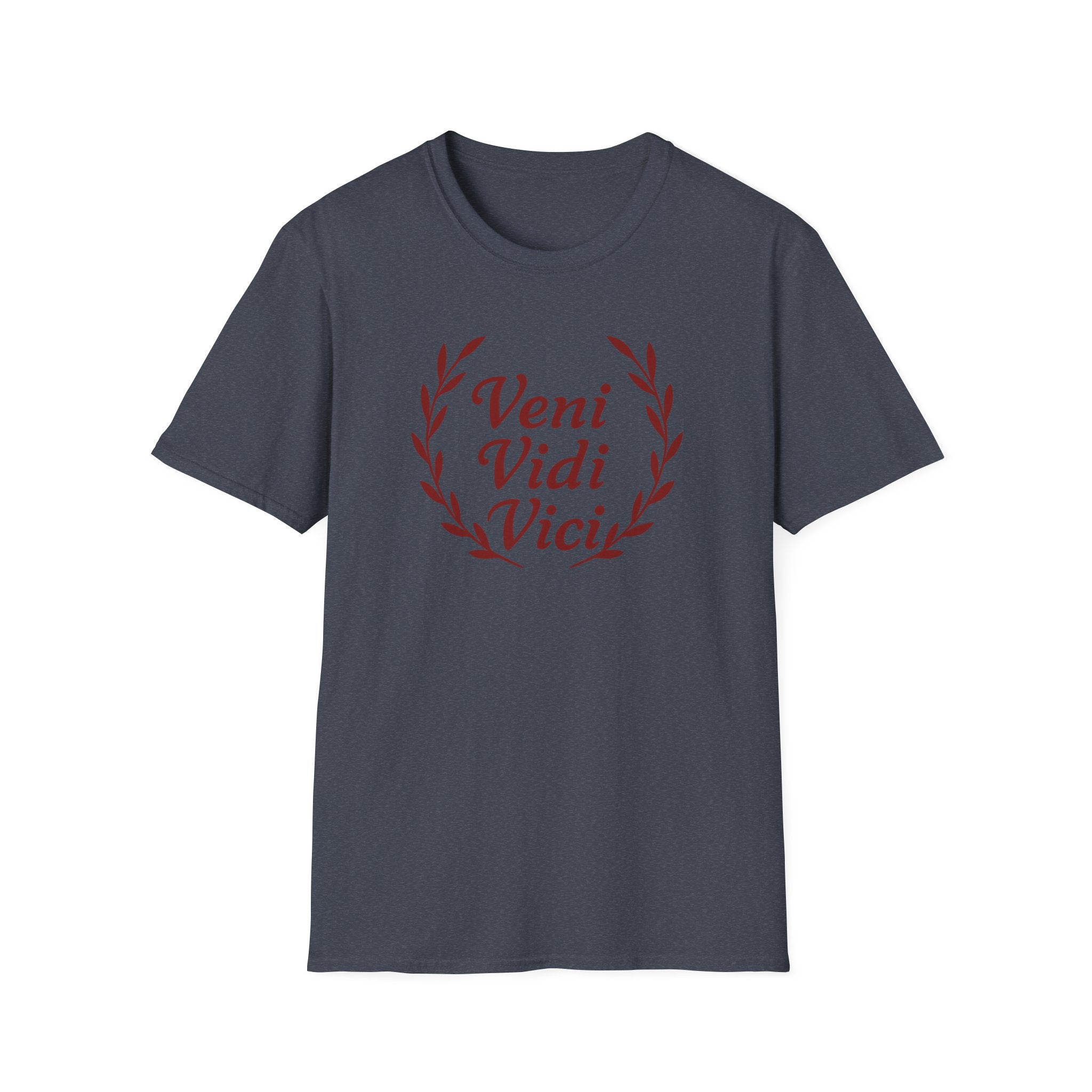 Veni Vidi Vici Red Design Softstyle T-Shirt