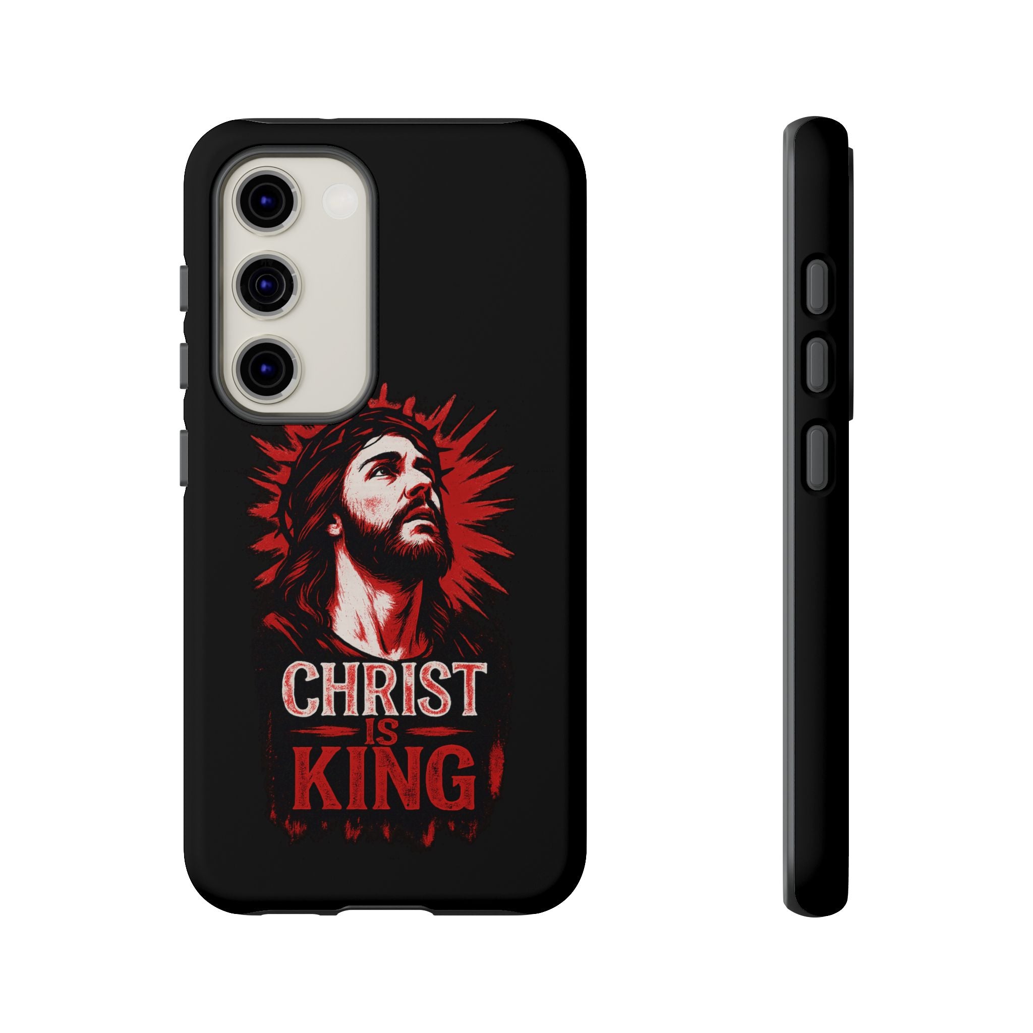 Christ is King Phone Case, Tough Phone Cover for Christian Faith