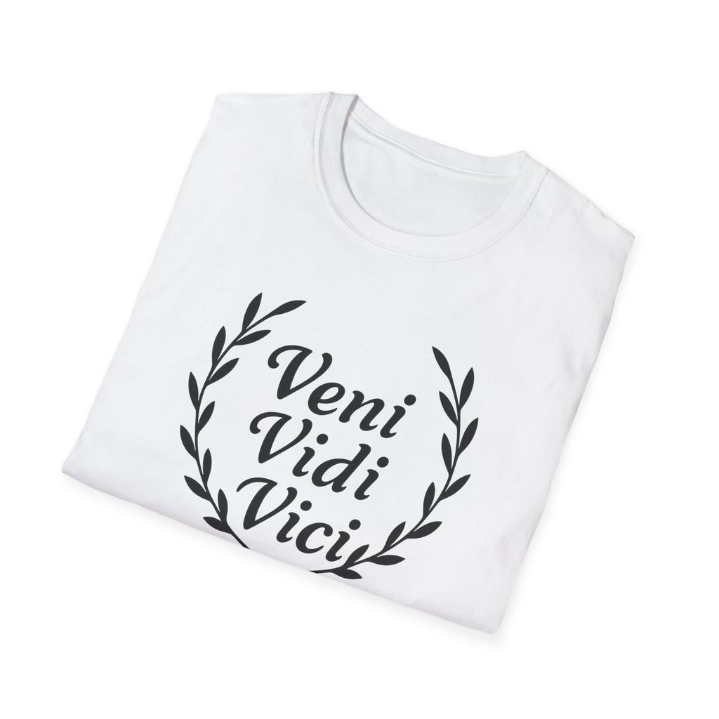 Veni Vidi Vici Black Design T-Shirt