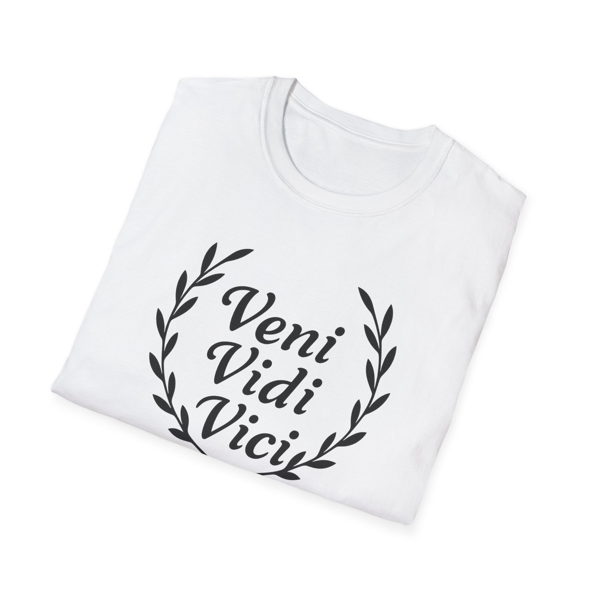 Veni Vidi Vici Black Design T-Shirt