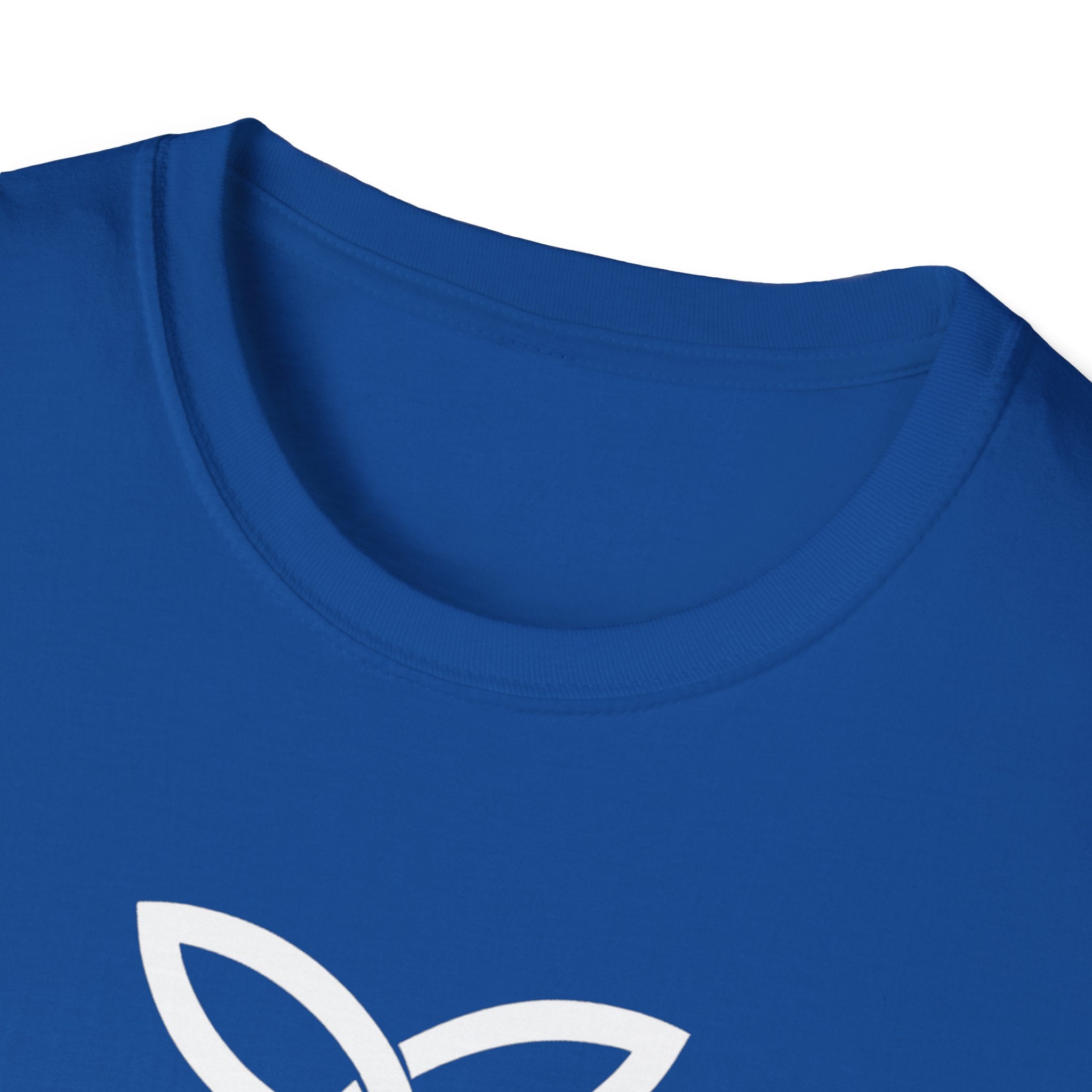 White Frankish Cross Graphic Softstyle Cotton T-Shirt